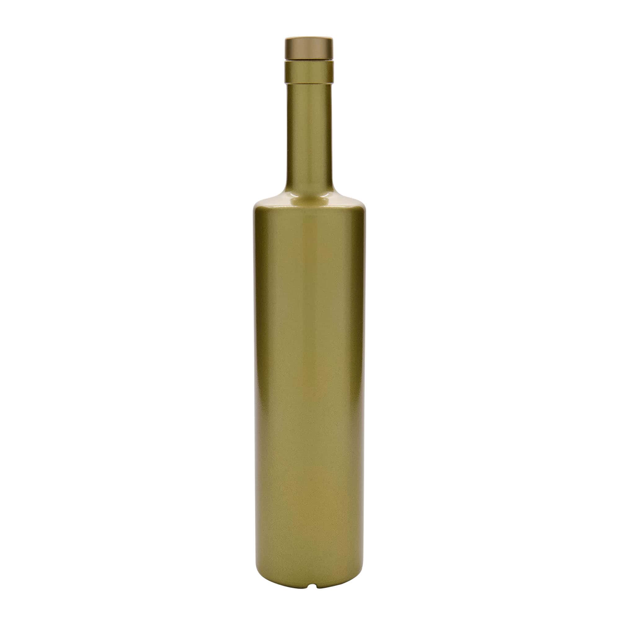 700 ml butelka szklana 'Centurio', złota, szyjka: korek