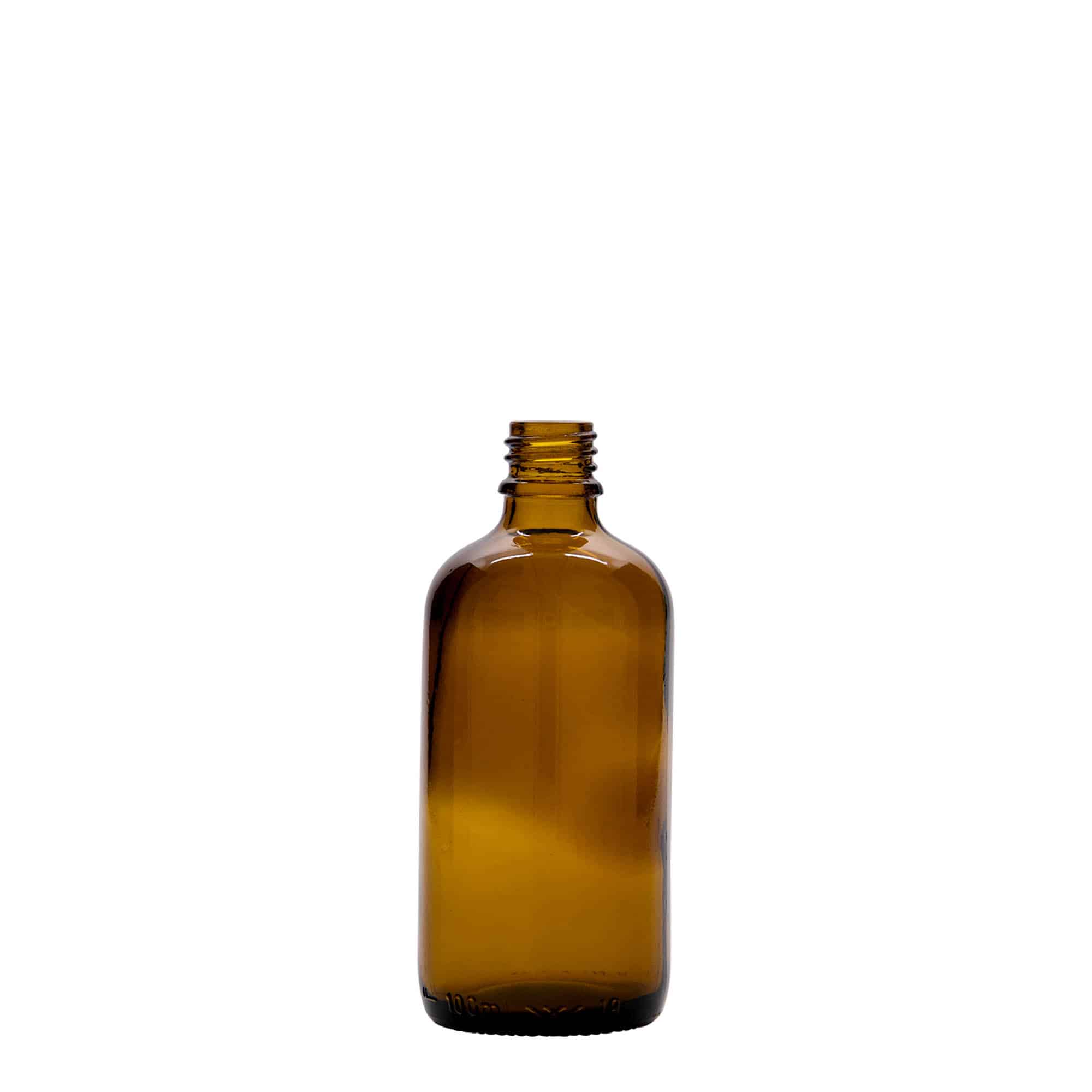 100 ml butelka farmaceutyczna, szkło, kolor brązowy, zamknięcie: DIN 18 100 ml butelka farmaceutyczna, szkło, kolor brązowy, zamknięcie: DIN 18