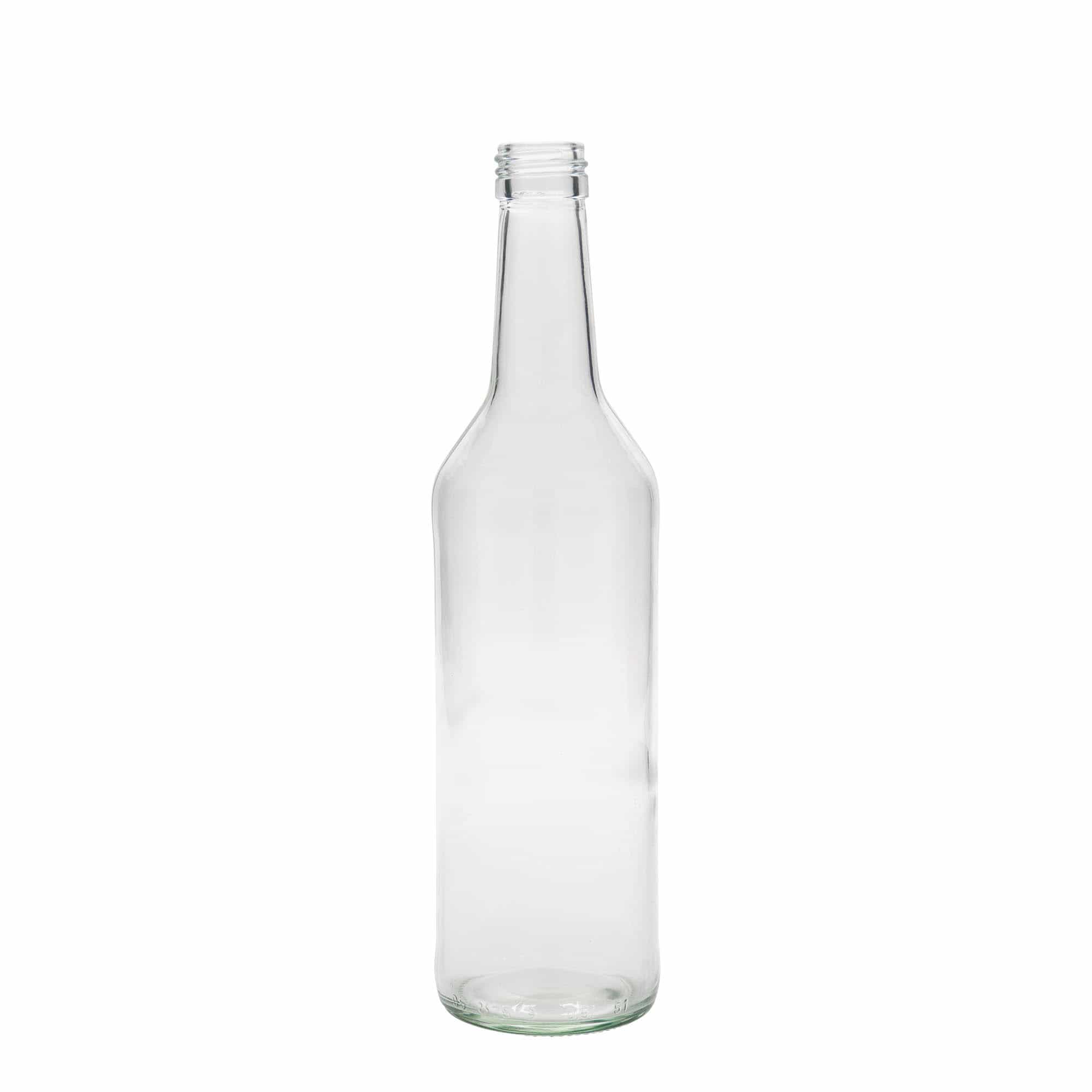 500 ml butelka szklana z prostą szyjką, zamknięcie: PP 28 500 ml butelka szklana z prostą szyjką, zamknięcie: PP 28