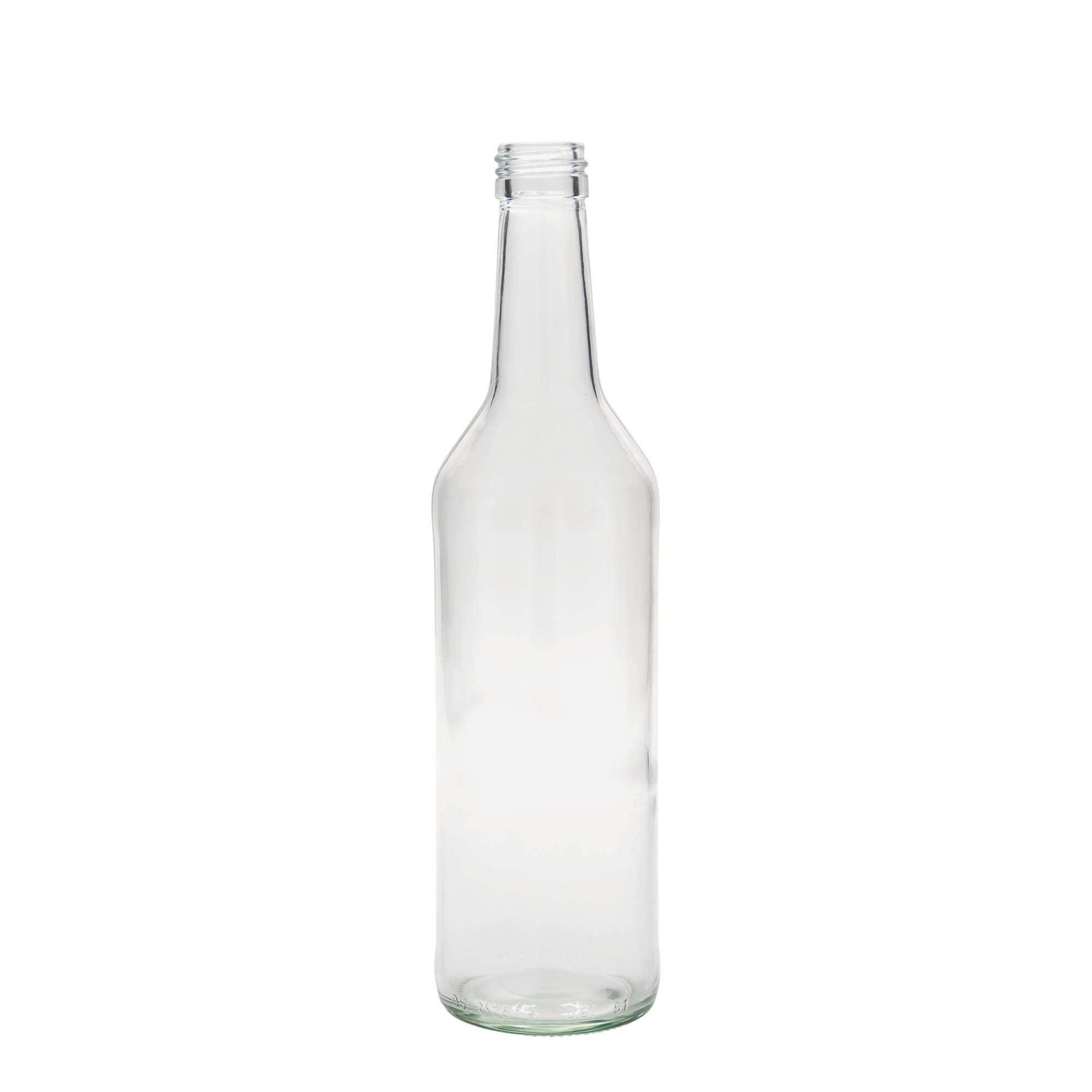 500 ml butelka szklana o prostym szyjce, gwint: PP 28