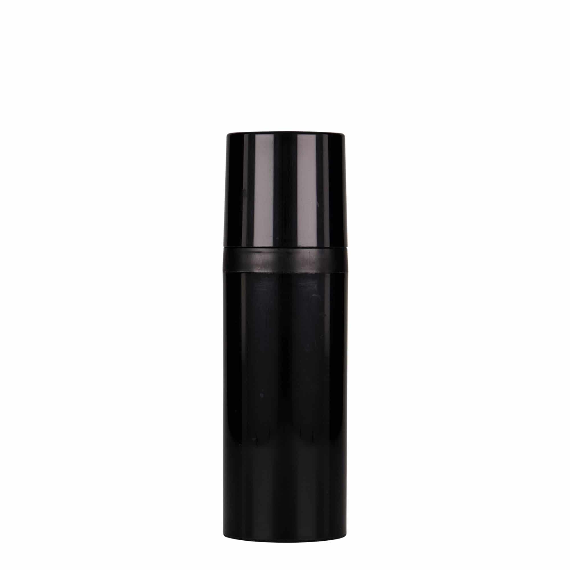 50 ml dozownik bezpowietrzny „Mezzo”, tworzywo sztuczne PP, czarny