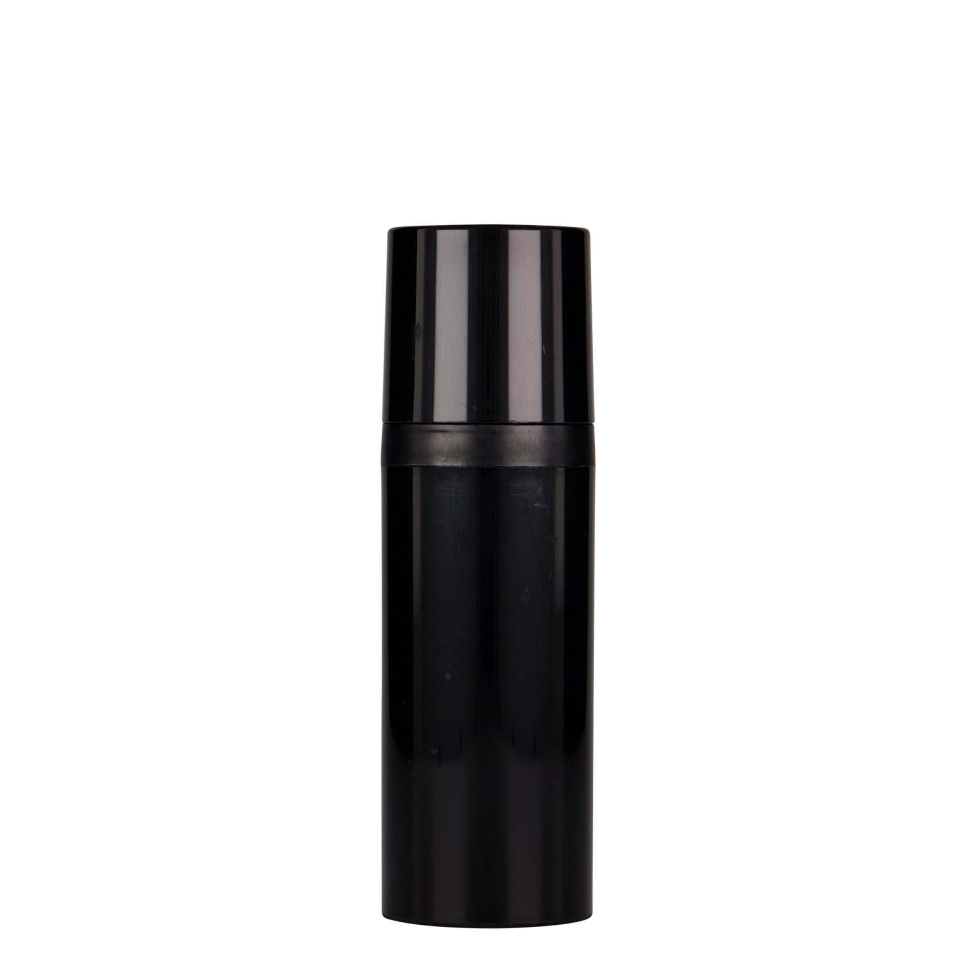 50 ml dozownik bezpowietrzny „Mezzo”, tworzywo sztuczne PP, czarny