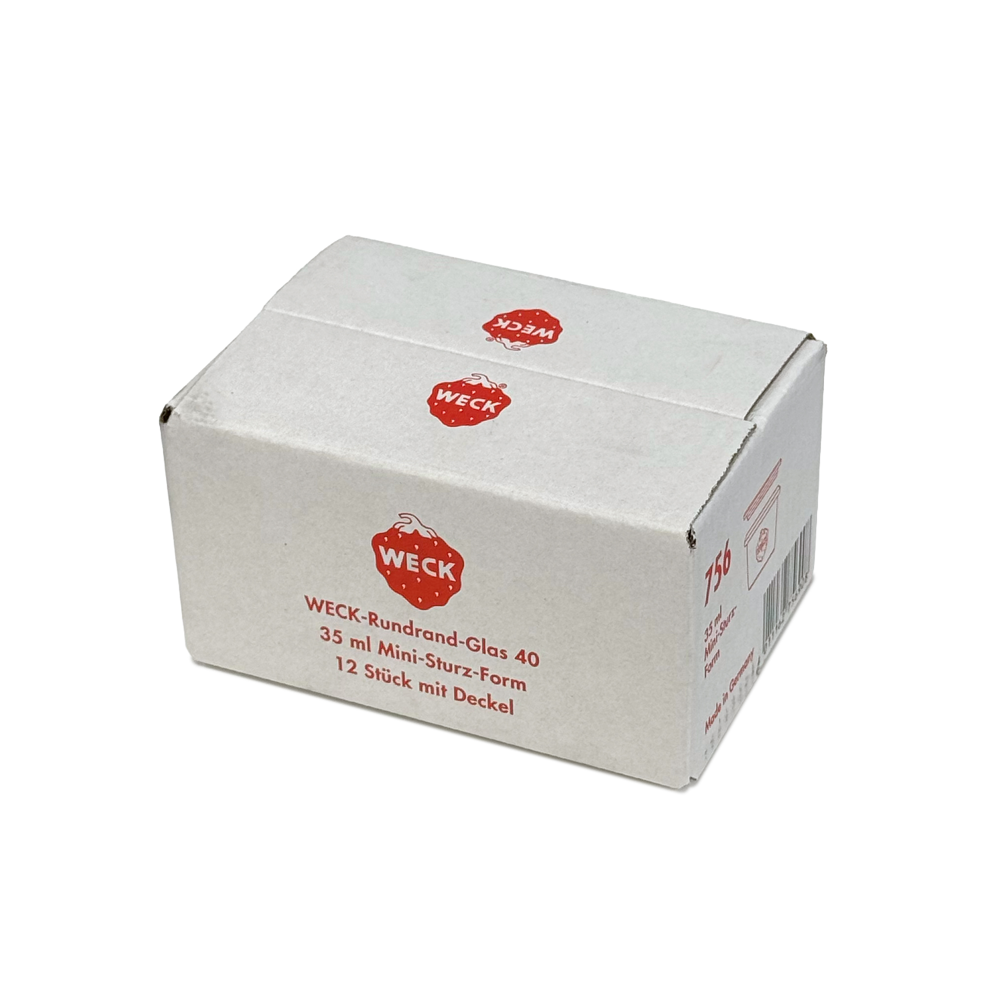 12x 35 ml słoik WECK typu Sturz z szklanym wieczkiem RR 40