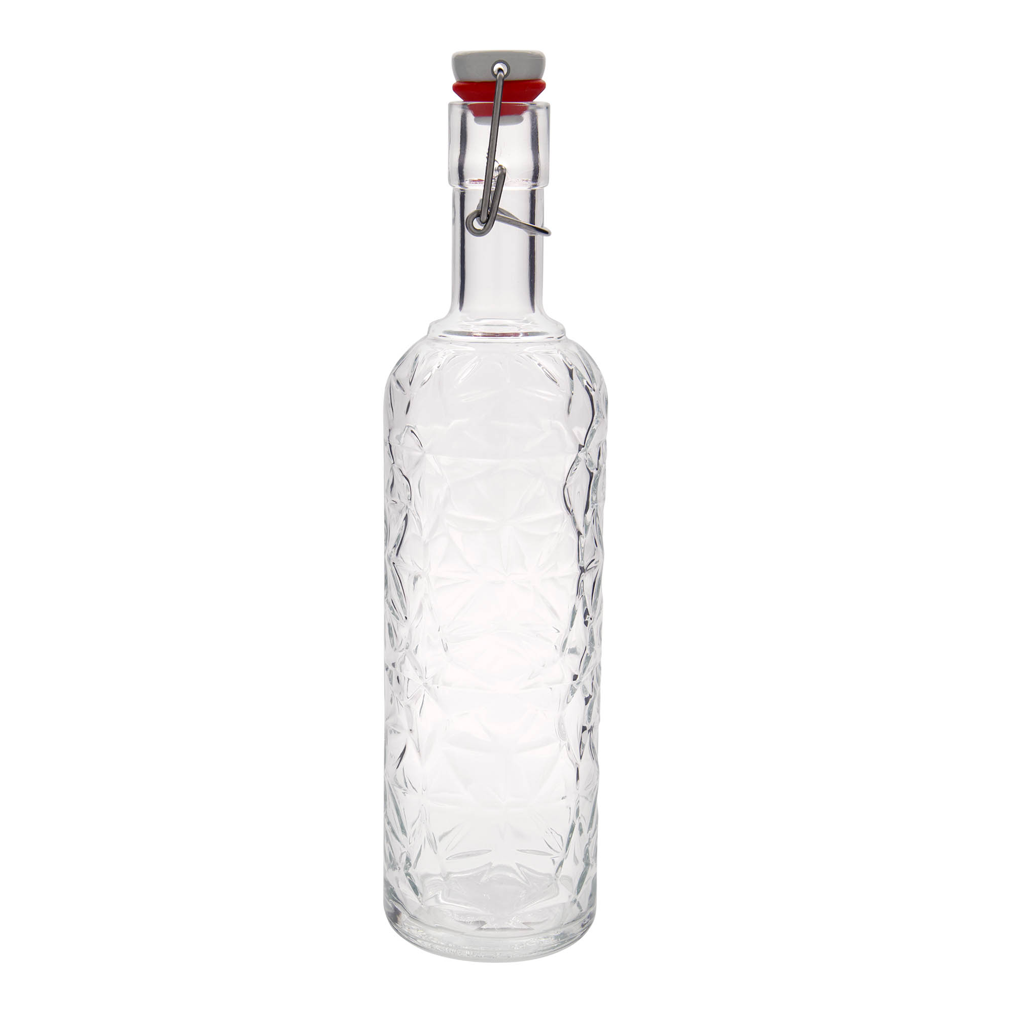 1.000 ml butelka szklana „Oriente”, otwór: zamknięcie na zawias 1.000 ml butelka szklana „Oriente”, otwór: zamknięcie na zawias