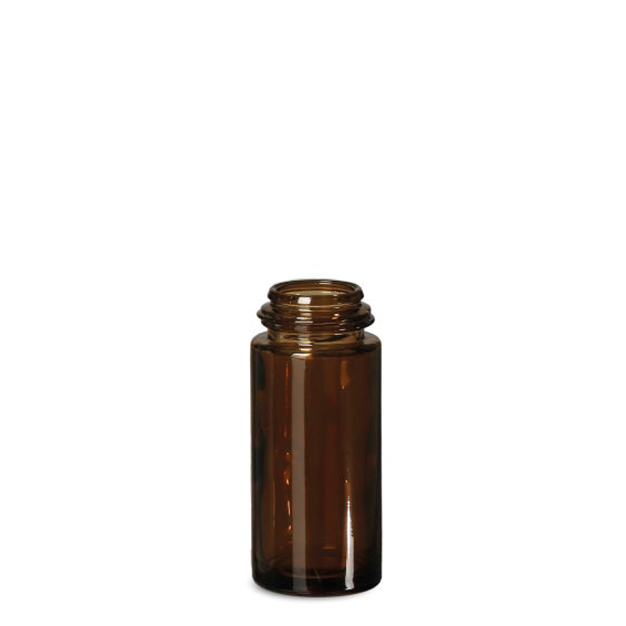 50 ml butelka roll-on, szkło, brązowa, wylot: zakrętka
