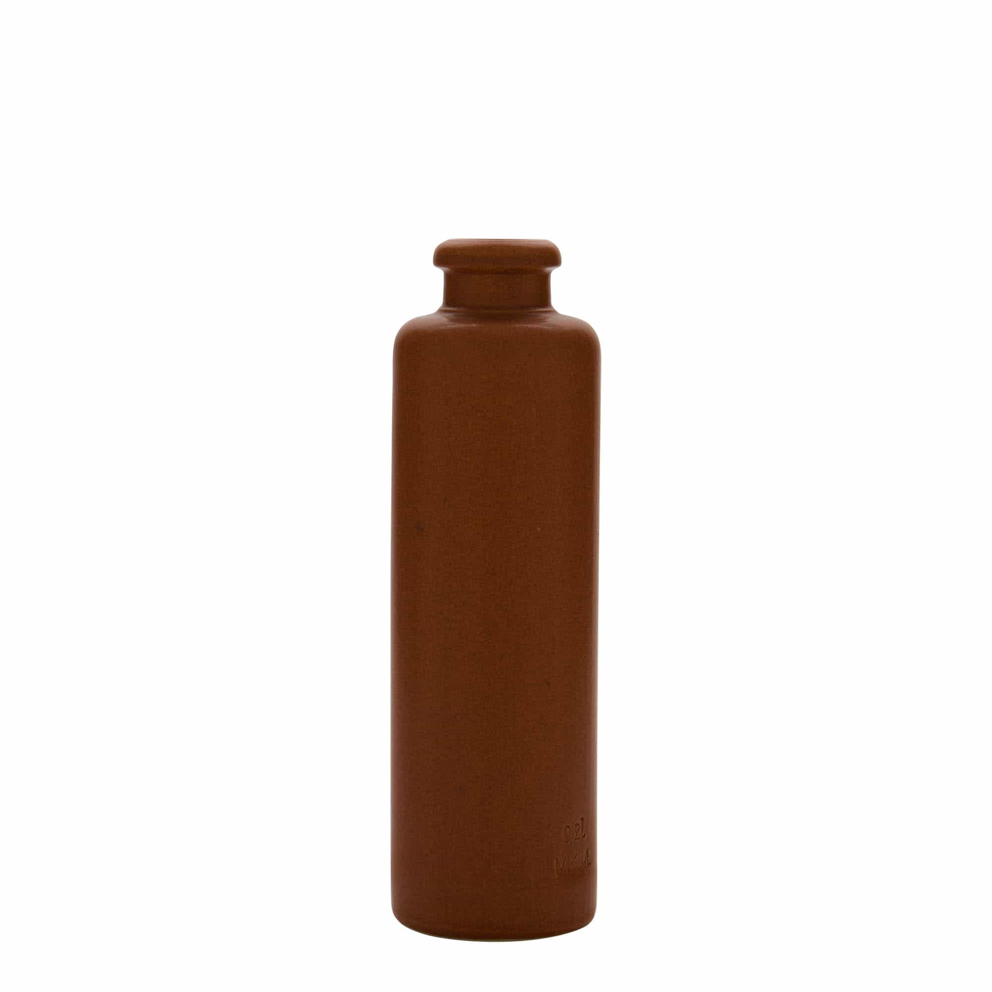 200 ml gliniany dzbanek, kamionka, kolor czerwono-brązowy, zamknięcie: korek 200 ml gliniany dzbanek, kamionka, kolor czerwono-brązowy, zamknięcie: korek