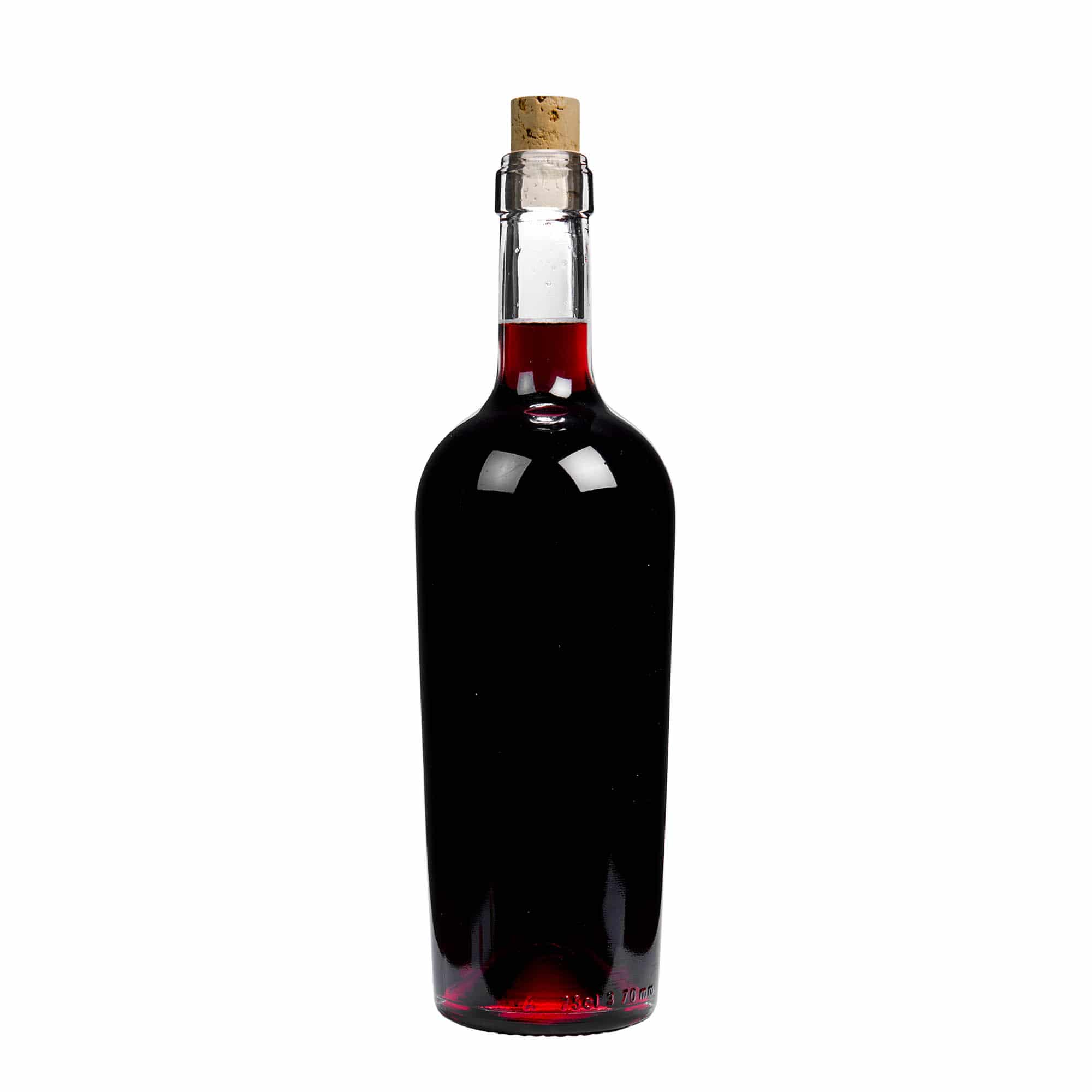 750 ml butelka wina 'Imperiale', korek na szyjce
