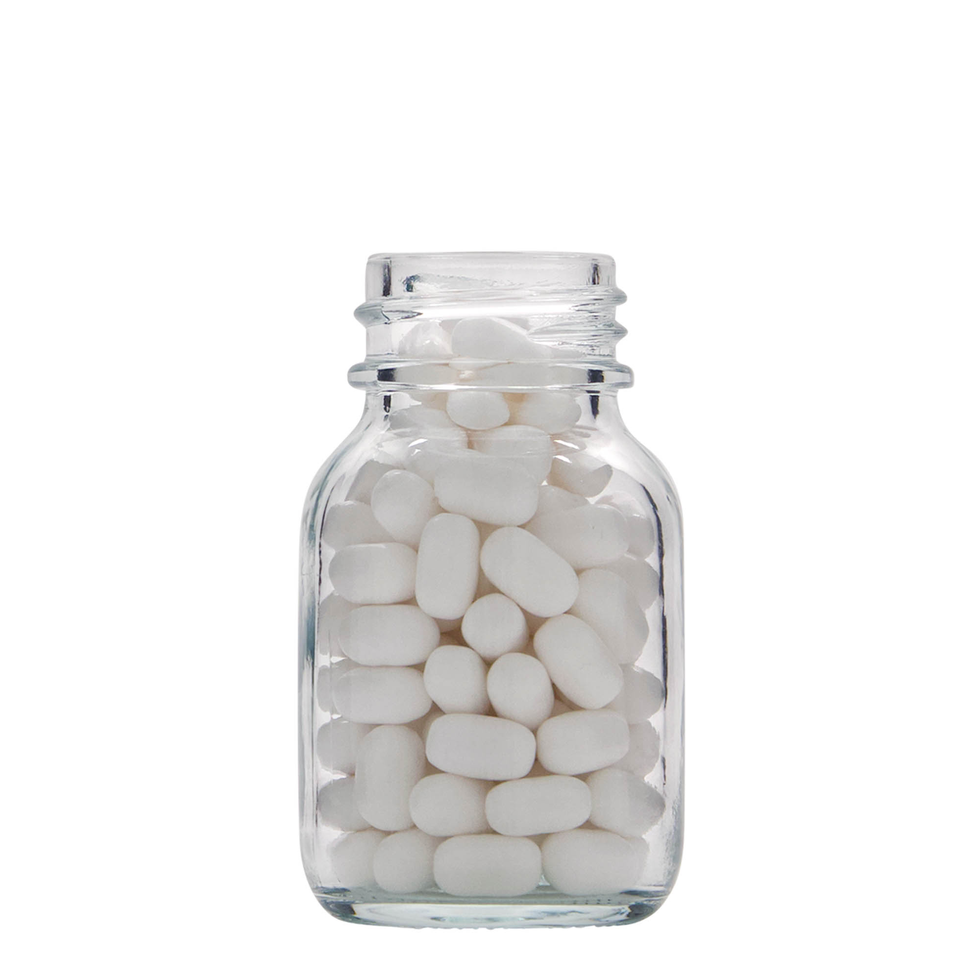 50 ml słoik o szerokiej szyjce, otwór: DIN 32 50 ml słoik o szerokiej szyjce, otwór: DIN 32