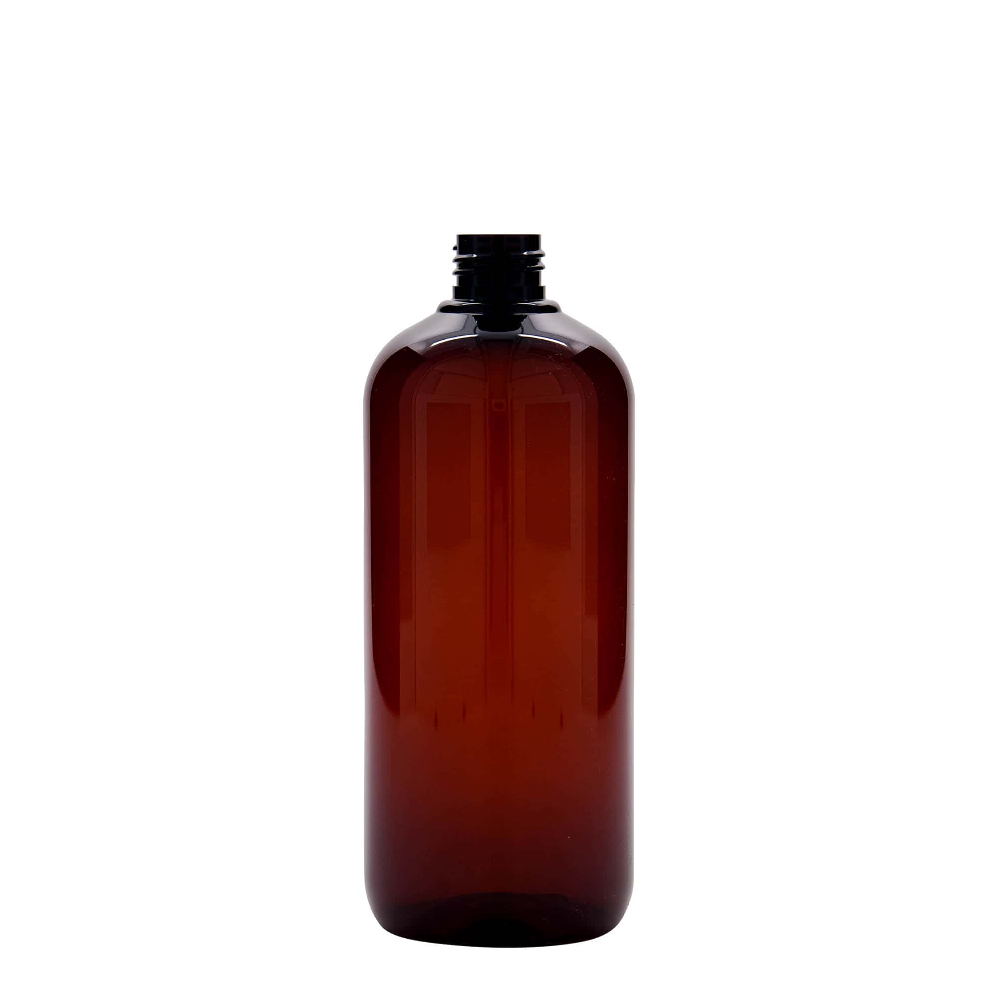 500 ml butelka z tworzywa sztucznego z recyklingu 'Victor's Best', PCR, brązowa, gwint: 24/410