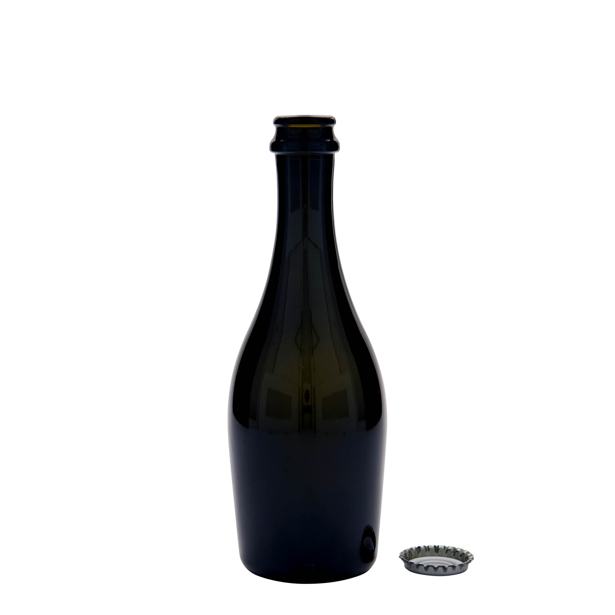 330 ml butelka na szampana 'Carmen', szkło, antyczny zielony, szyjka: kapsel koronowy 330 ml butelka na szampana 'Carmen', szkło, antyczny zielony, szyjka: kapsel koronowy