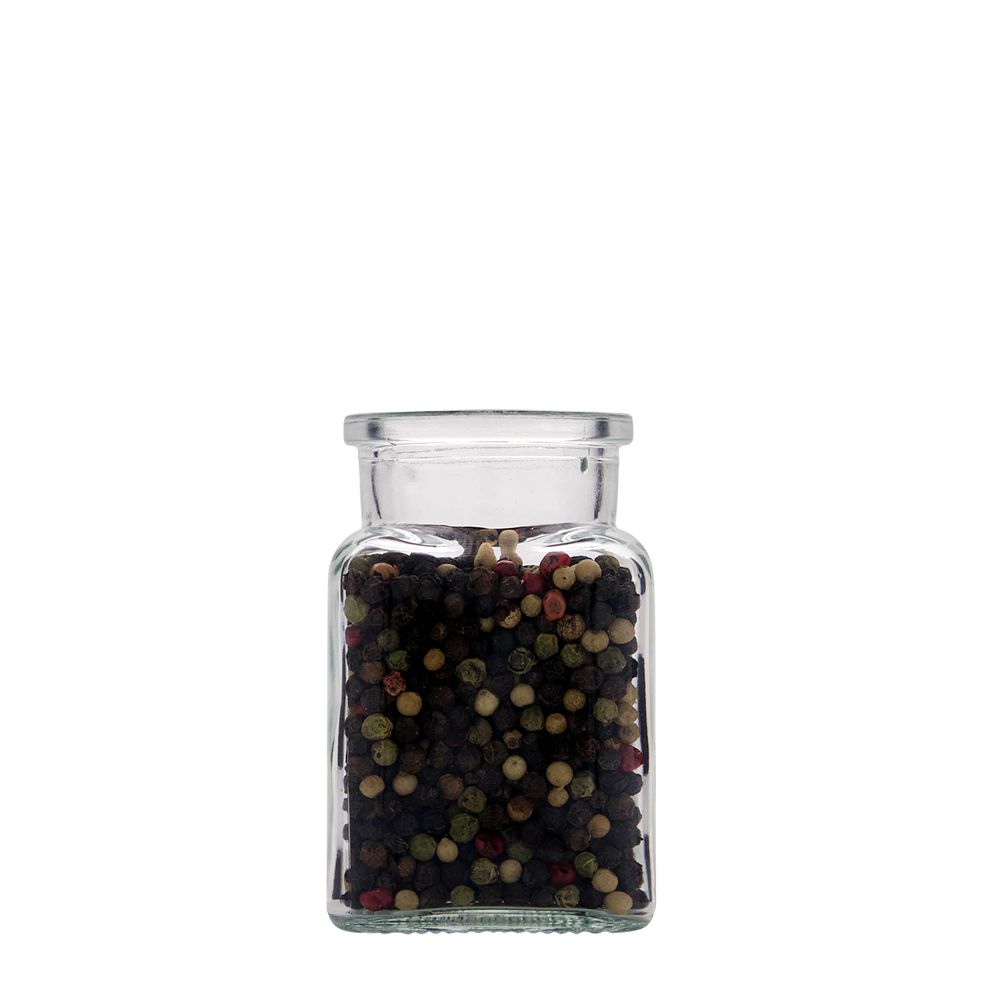150 ml szklany słoik z korkiem, kwadratowy, otwór: korek 150 ml szklany słoik z korkiem, kwadratowy, otwór: korek