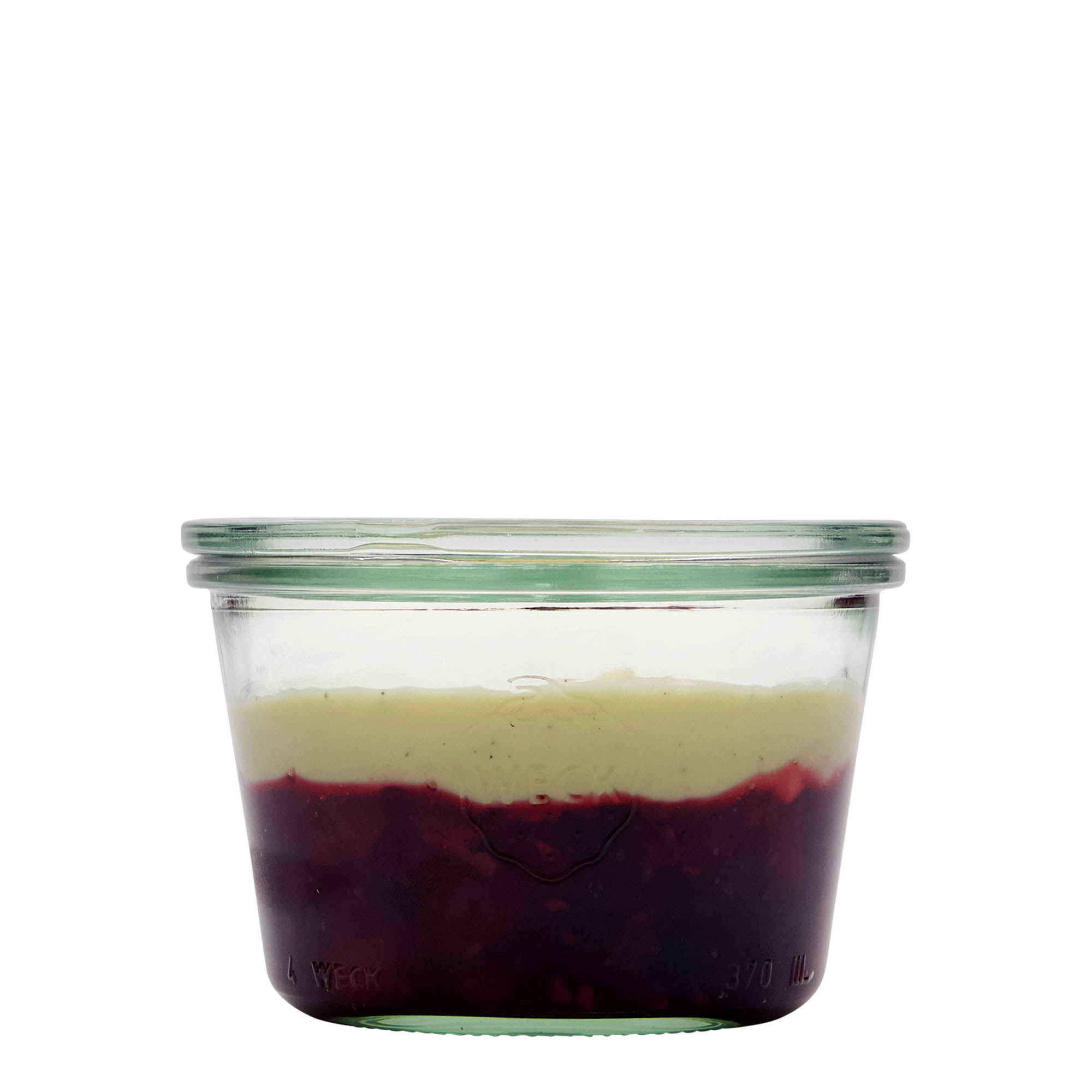370 ml słoik WECK z odwróconym dnem, wylot: okrągła krawędź