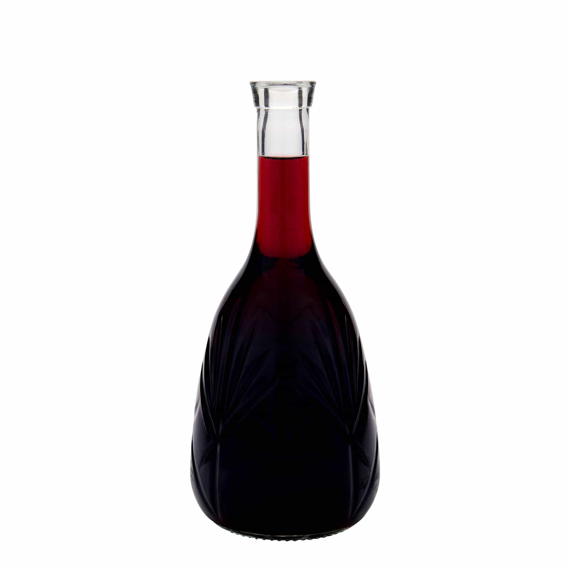 1.000 ml butelka szklana 'Reliefa', wylot: korek