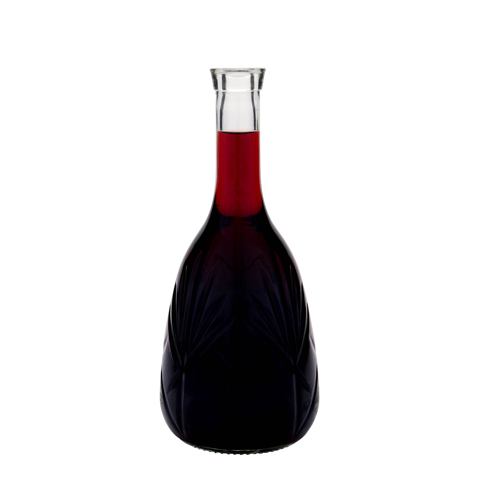 1.000 ml butelka szklana 'Reliefa', wylot: korek 1.000 ml butelka szklana 'Reliefa', wylot: korek