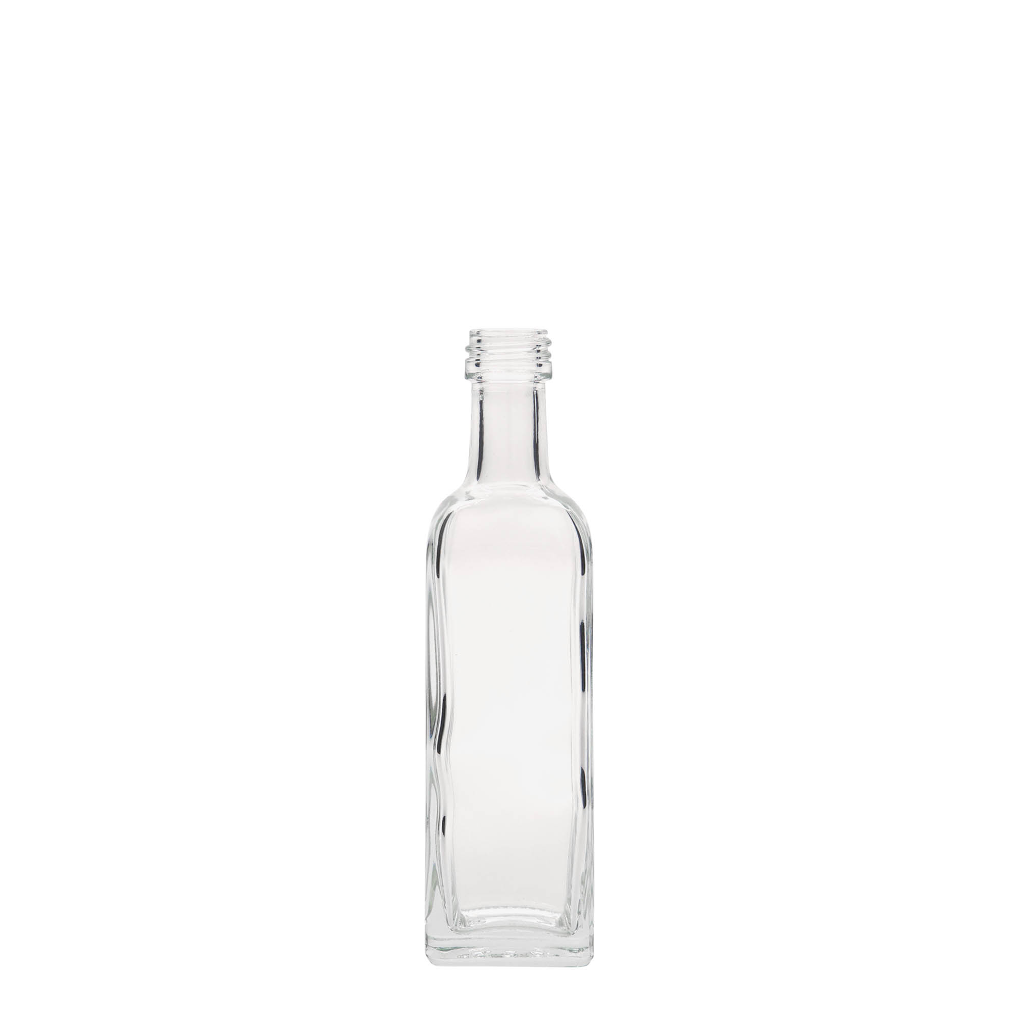 60 ml butelka szklana „Marasca”, kwadratowa, gwint: PP 18