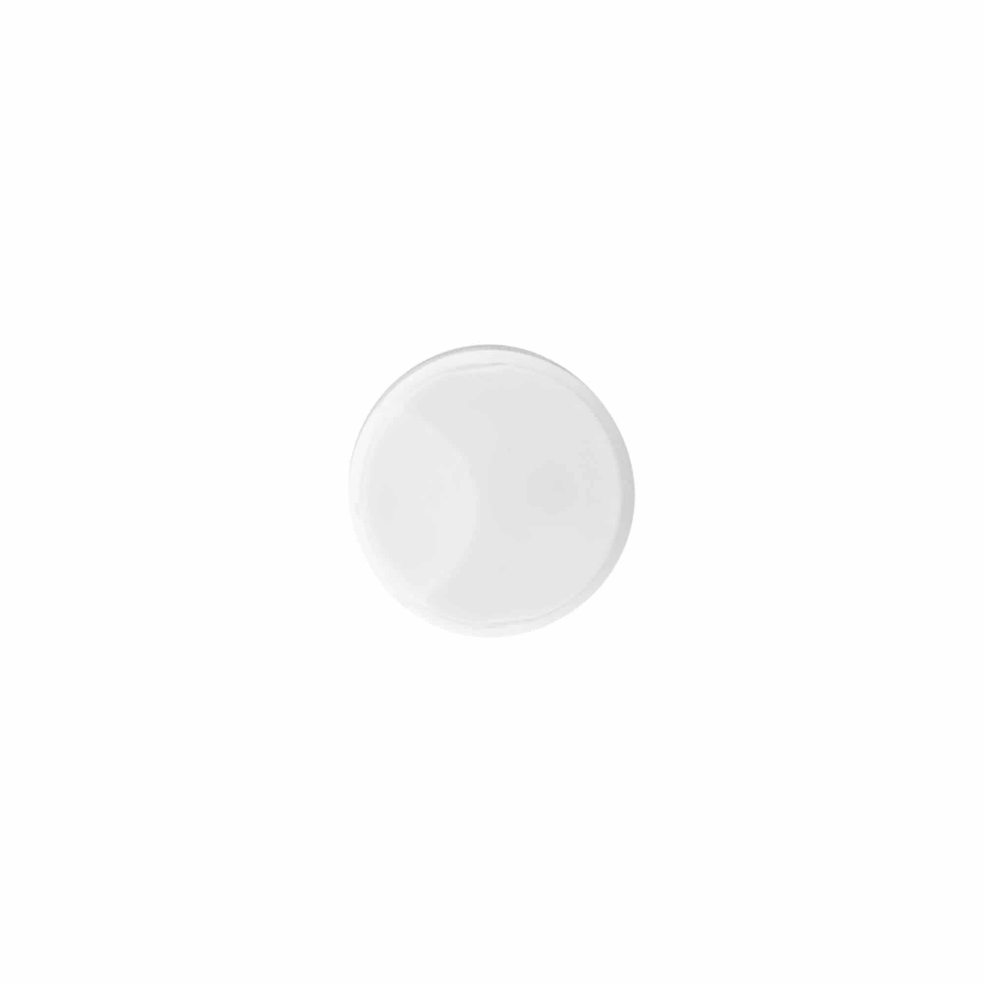Zakrętka z dyskiem Disc Top, tworzywo sztuczne PP, biały, do gwintu: 24/410