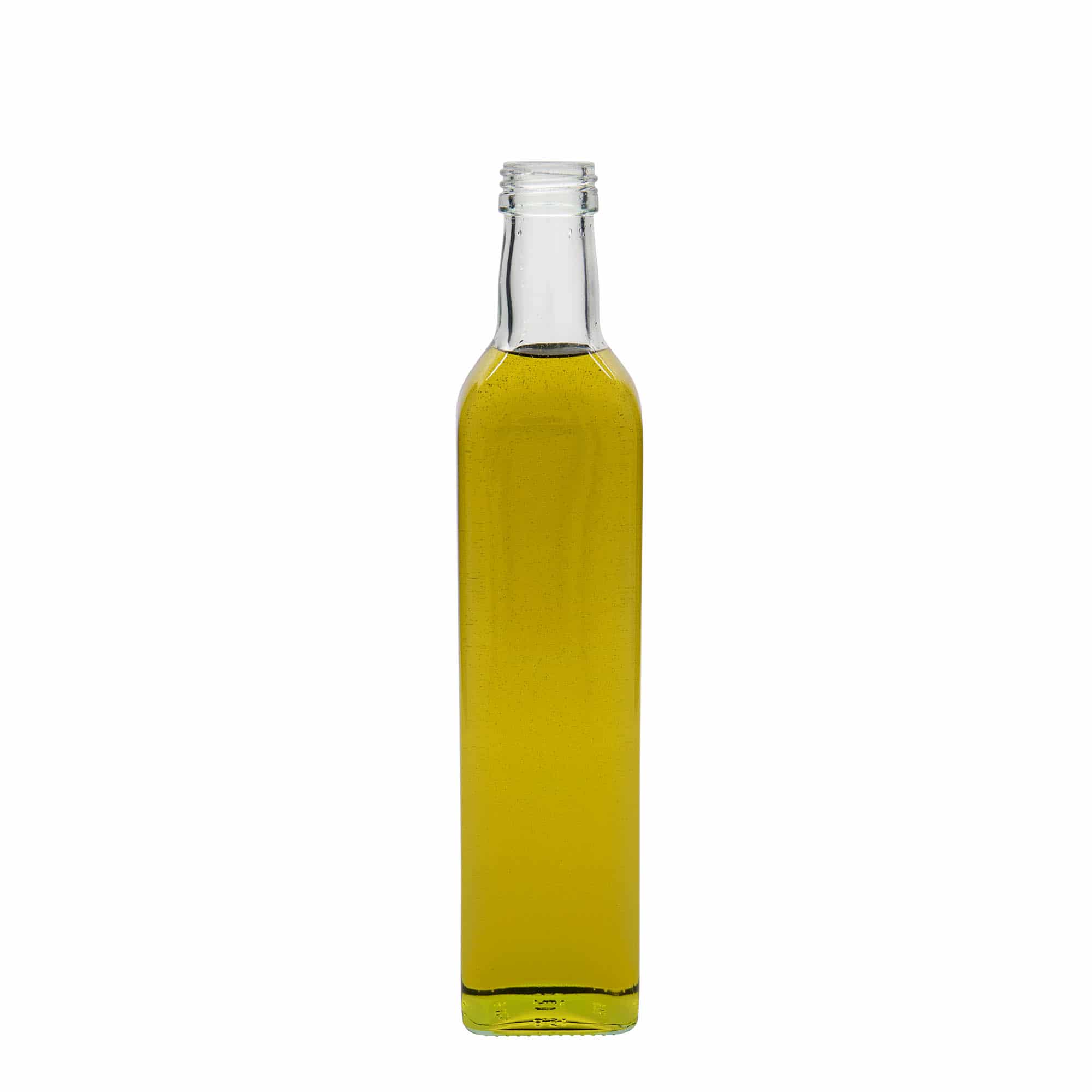 500 ml butelka szklana 'Marasca', kwadratowa, zamknięcie: PP 31,5