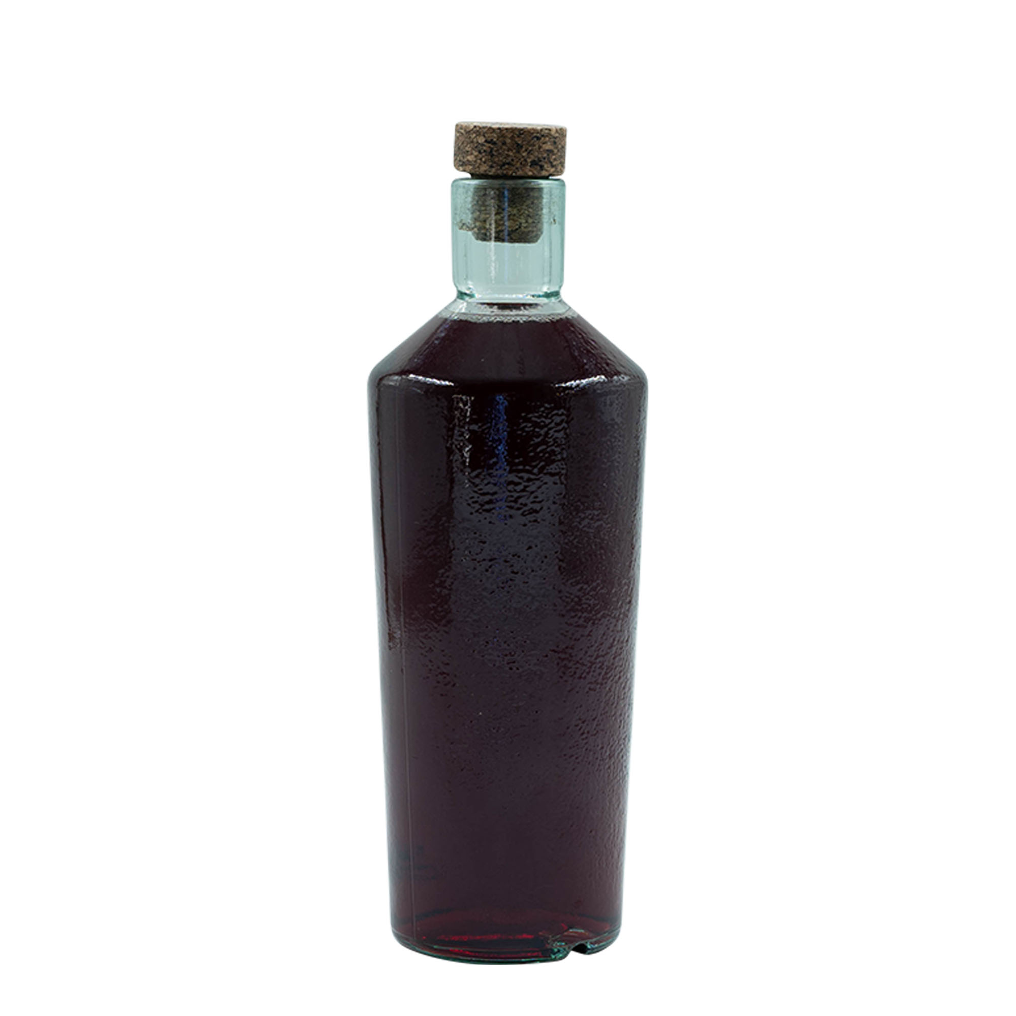 700 ml dziko wykonana szklana butelka 'Primal', otwór: korek