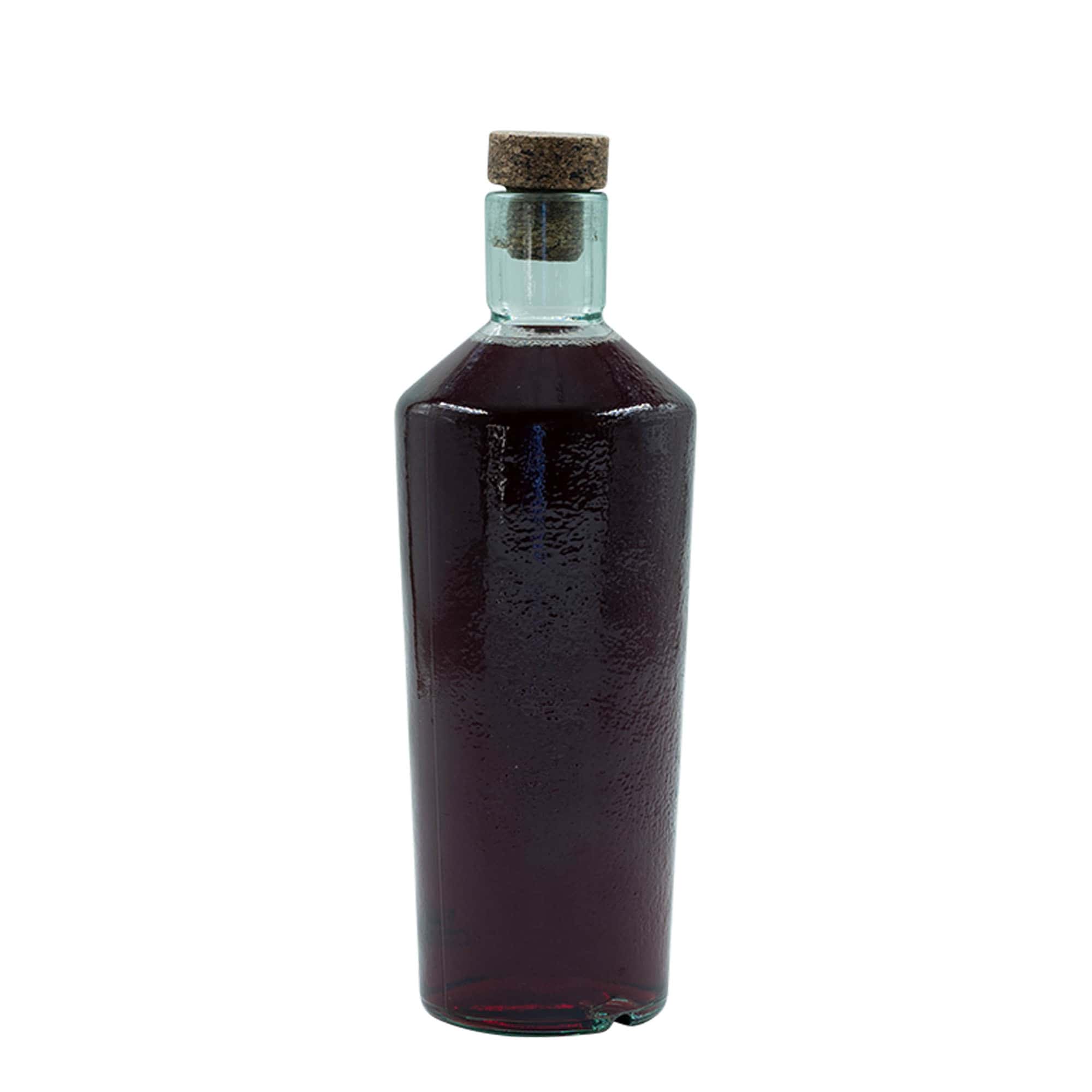700 ml dziko wykonana szklana butelka 'Primal', otwór: korek