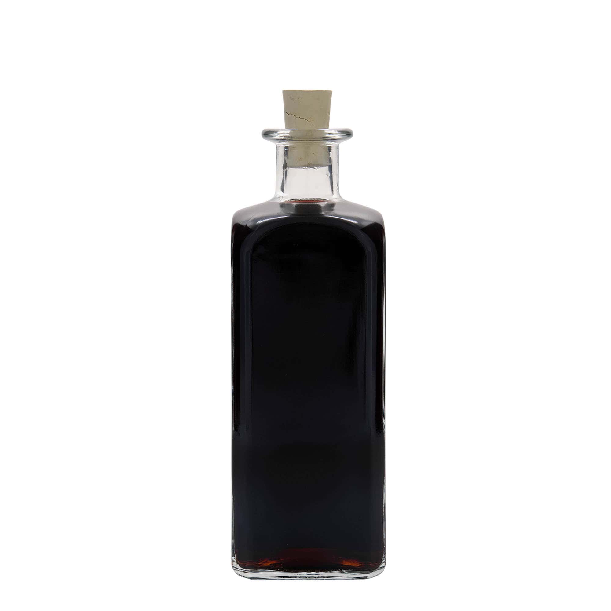 500 ml butelka szklana Apotheker Carré, kwadratowa, wylot: korek