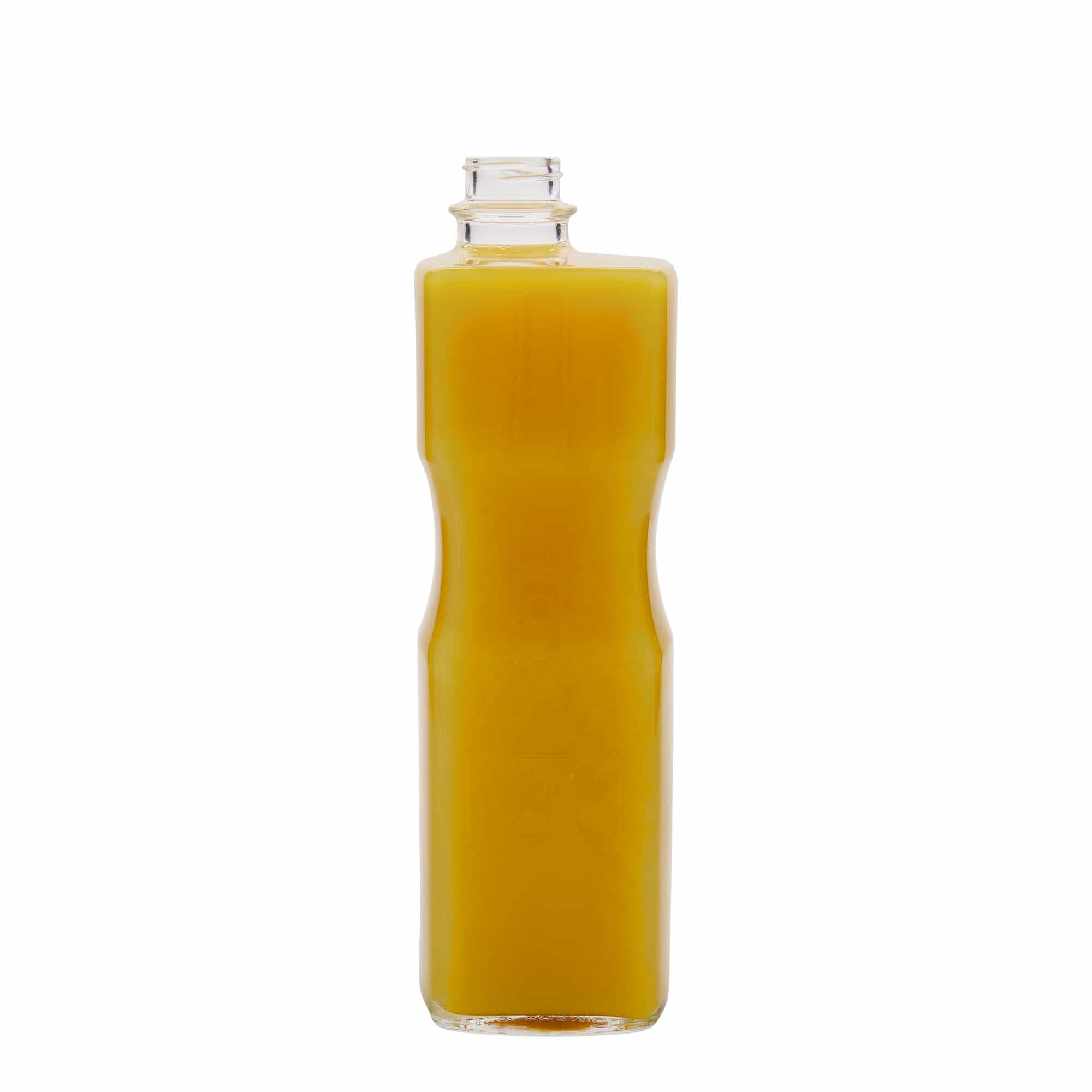 1000 ml butelka szklana 'Optima Juice', prostokątna, zamknięcie: zakrętka