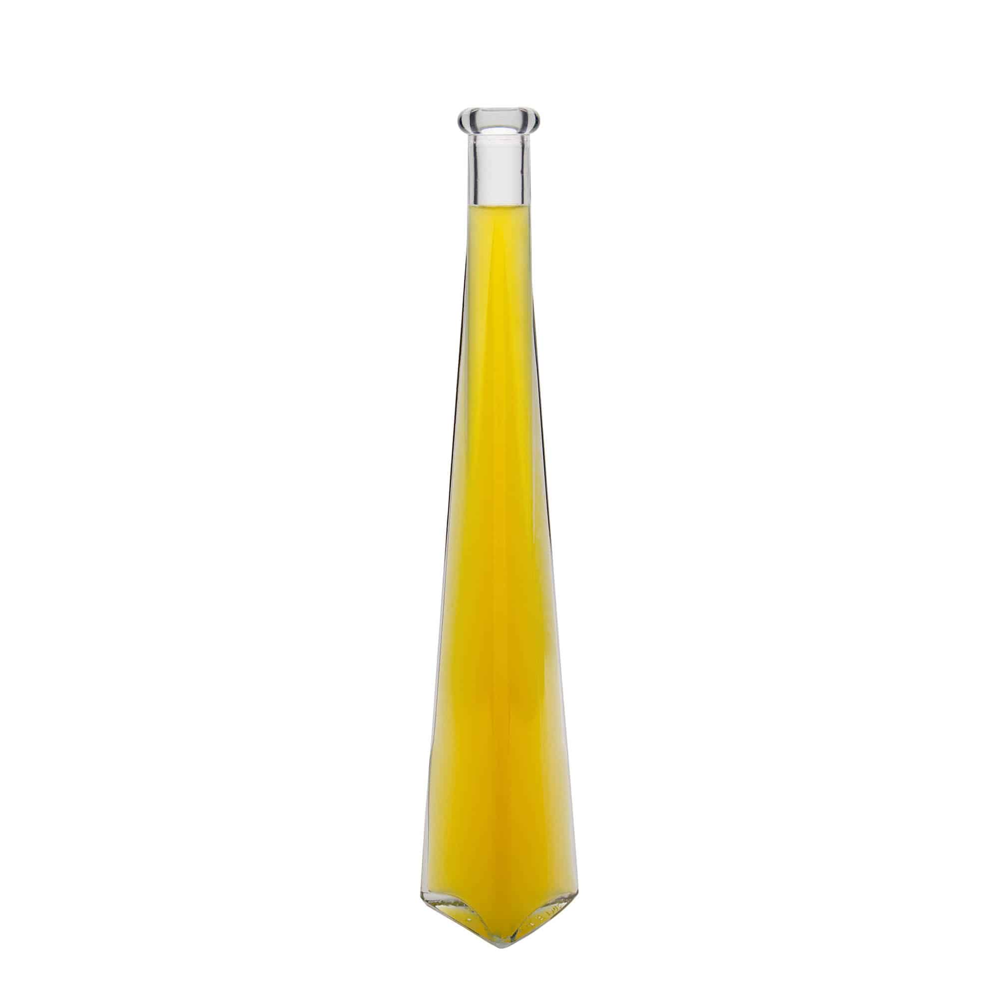 Butelka szklana 200 ml „Dama Triangolore”, trójkątna, otwór: korek