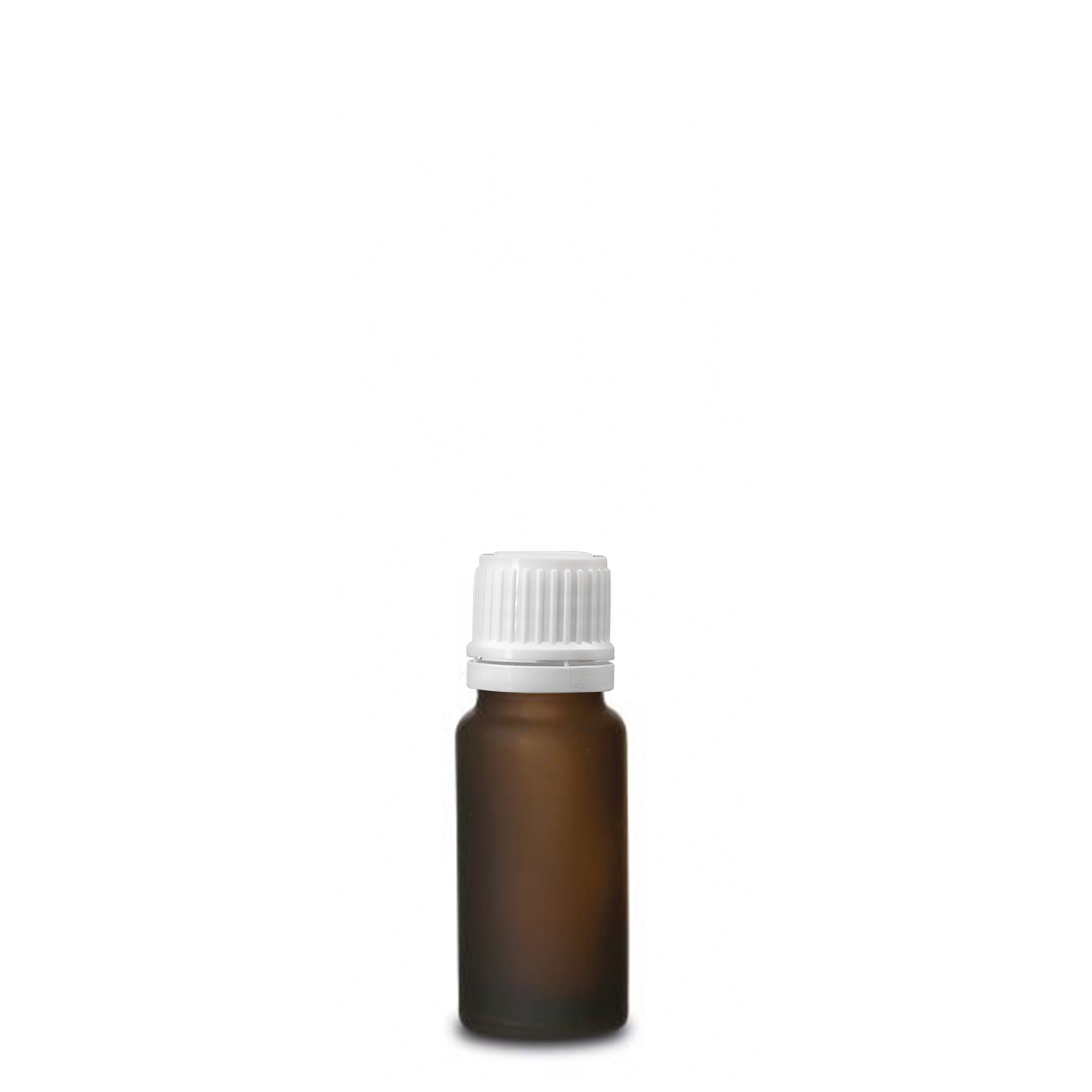 10 ml butelka medyczna, szkło, brązowe matowe, szyjka: DIN 18