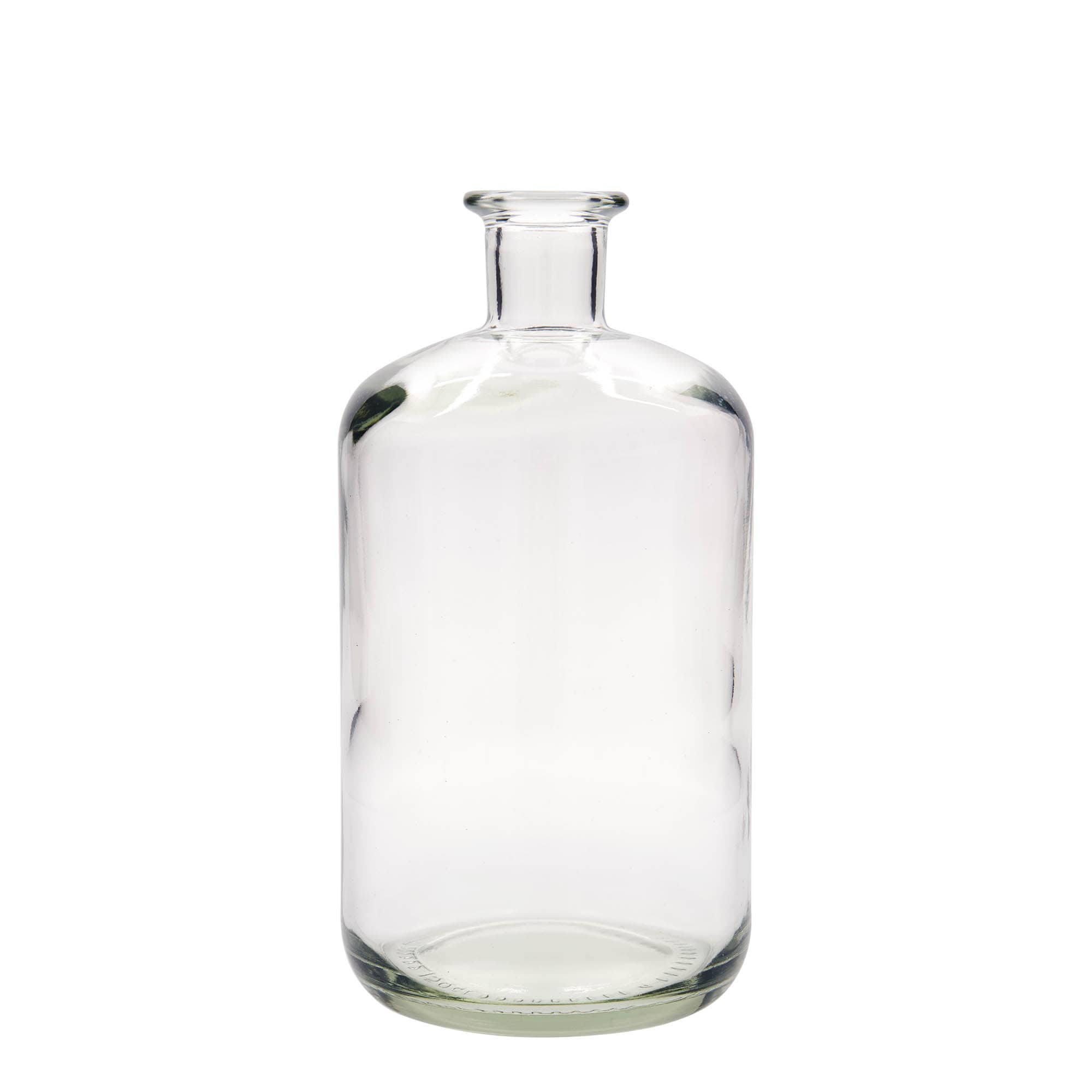 1.500 ml butelka szklana aptekarska, szyjka: korek
