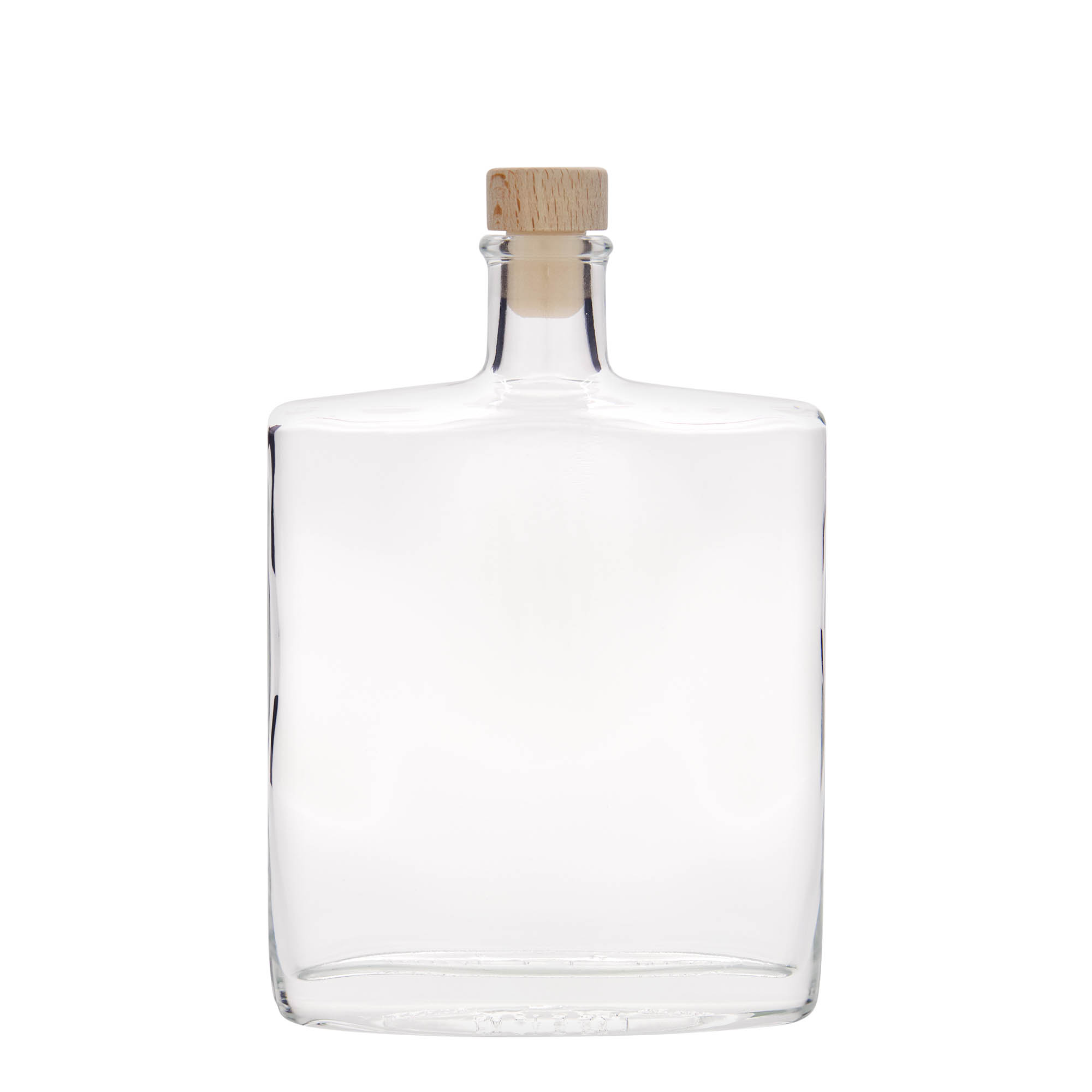500 ml butelka szklana 'Zorbas', owalna, szyjka: korek 500 ml butelka szklana 'Zorbas', owalna, szyjka: korek