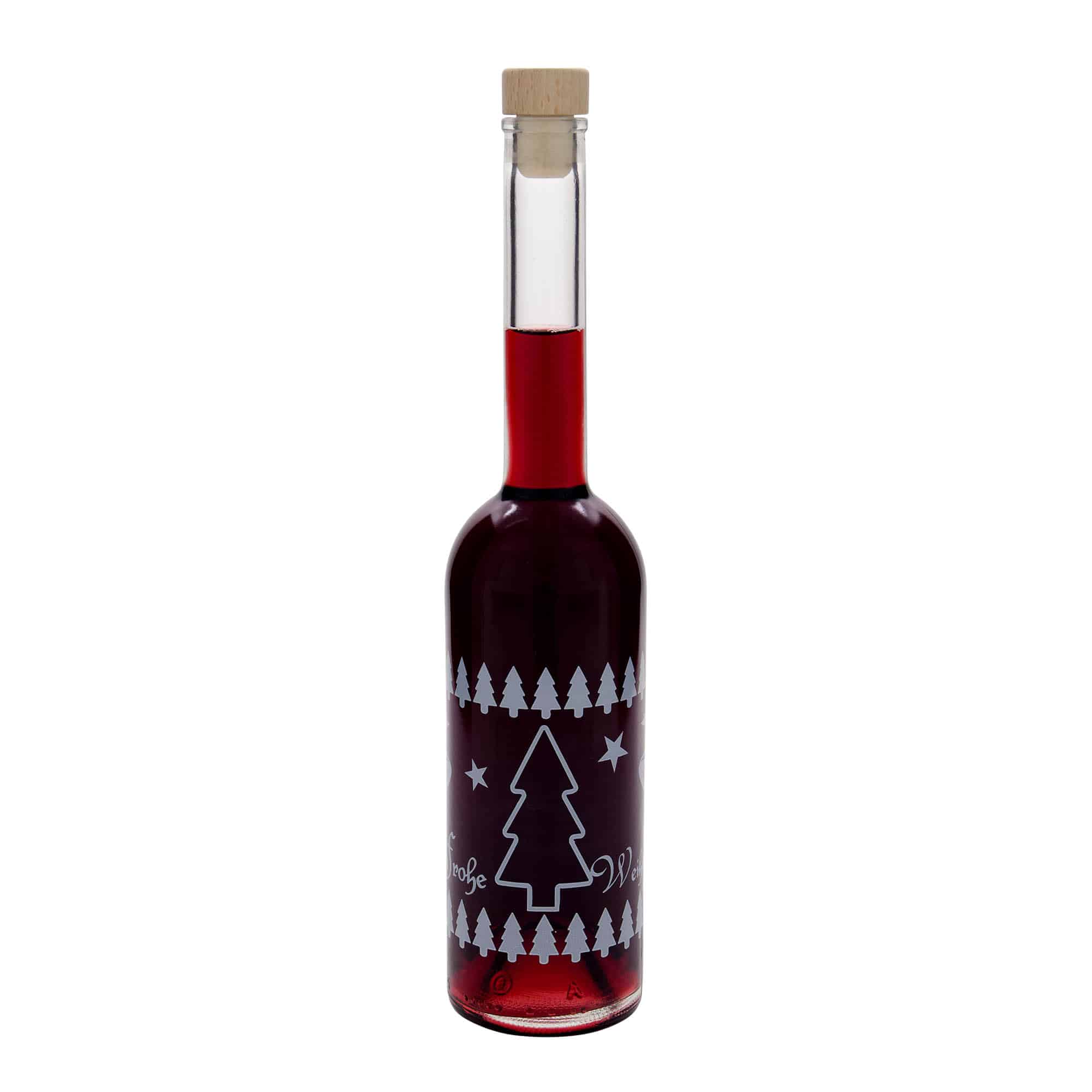 500 ml butelka szklana 'Opera', motyw: Klasyczne Święta, korek