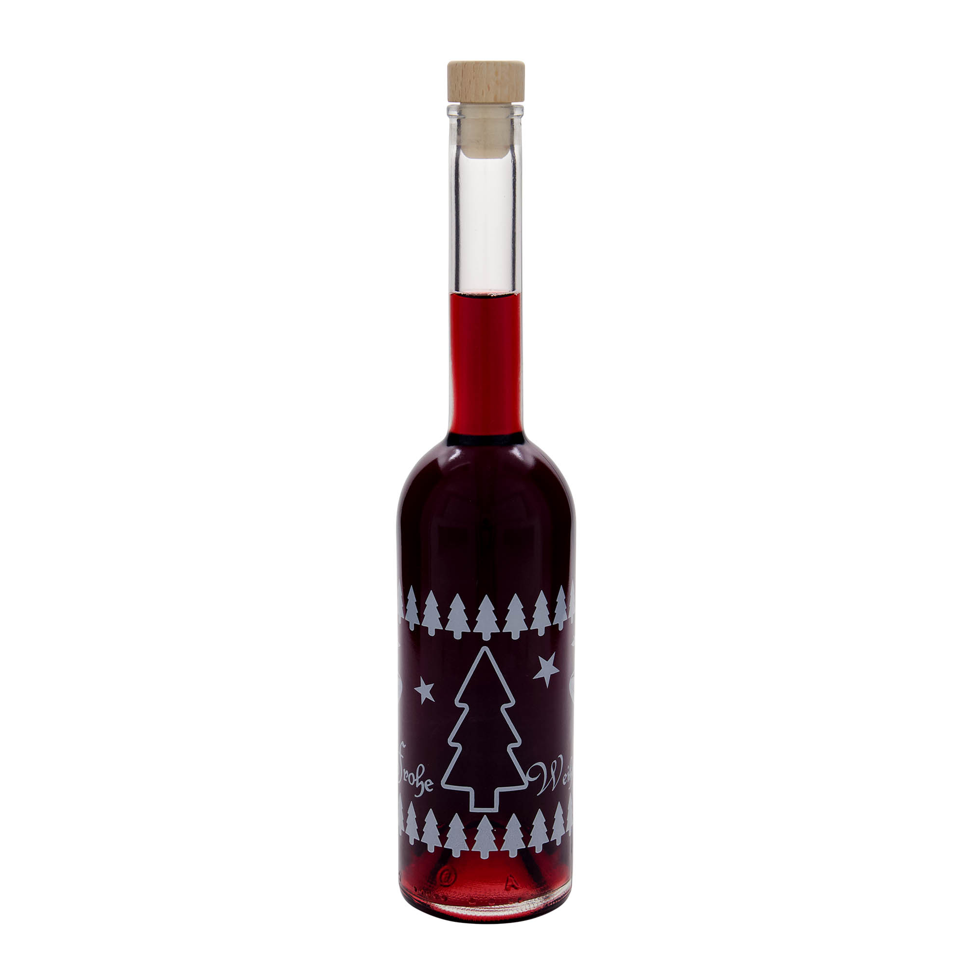 500 ml butelka szklana 'Opera', motyw: Klasyczne Święta, korek 500 ml butelka szklana 'Opera', motyw: Klasyczne Święta, korek
