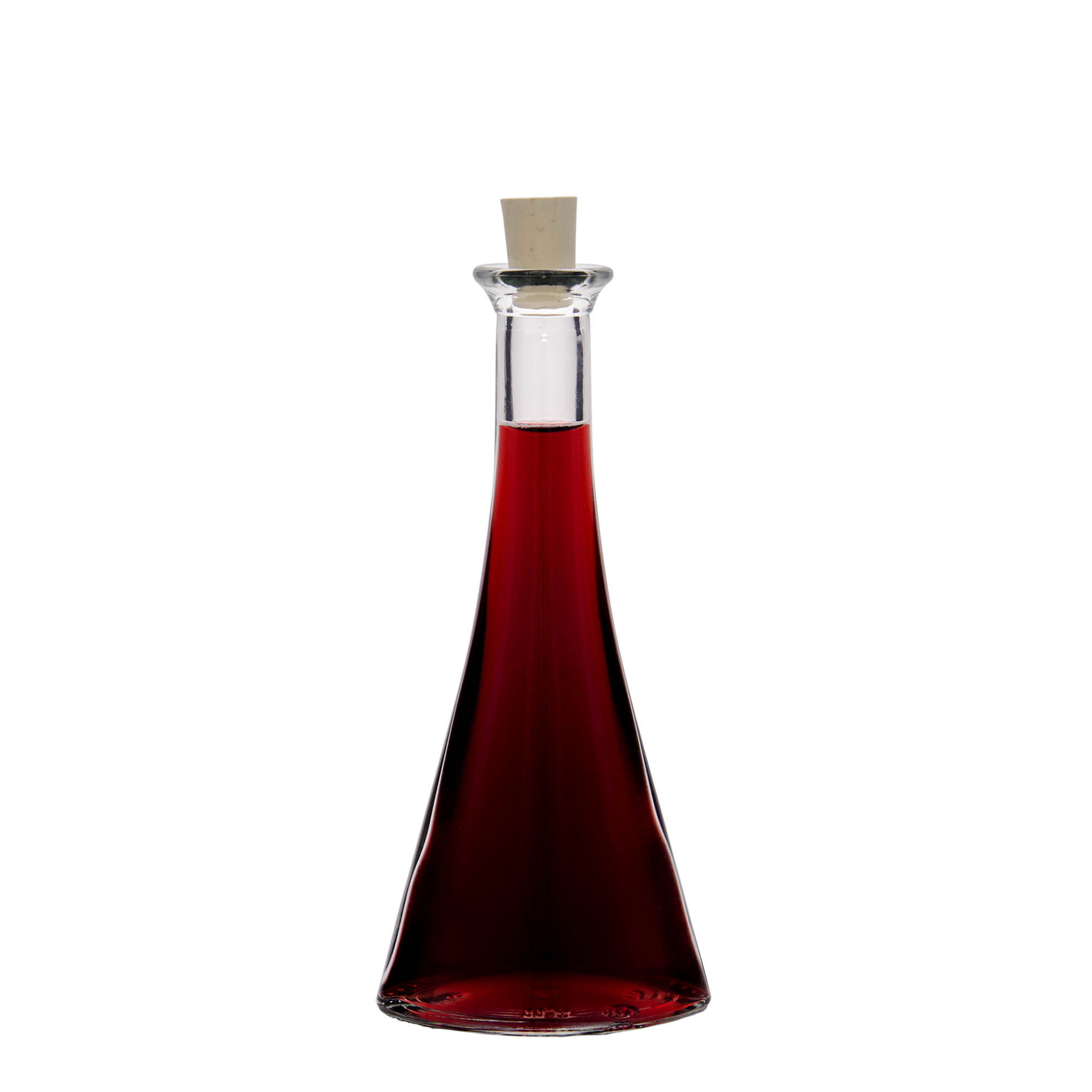 Butelka szklana 100 ml 'Veronica', półokrągła, otwór: korek