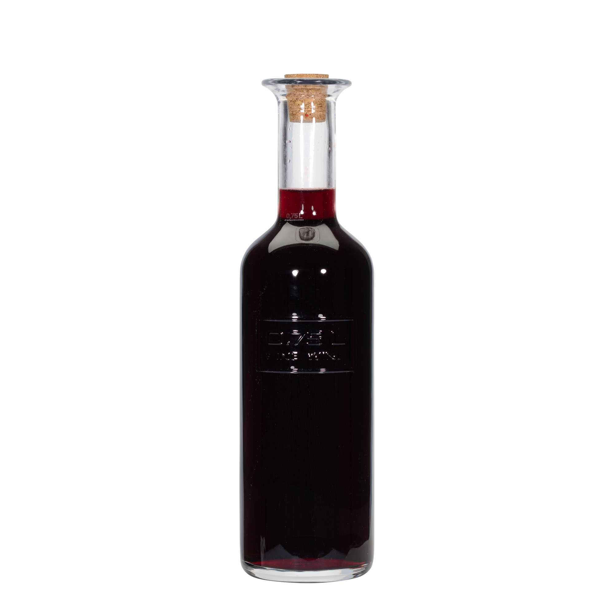750 ml butelka szklana „Optima Fine Wine”, otwór: korek