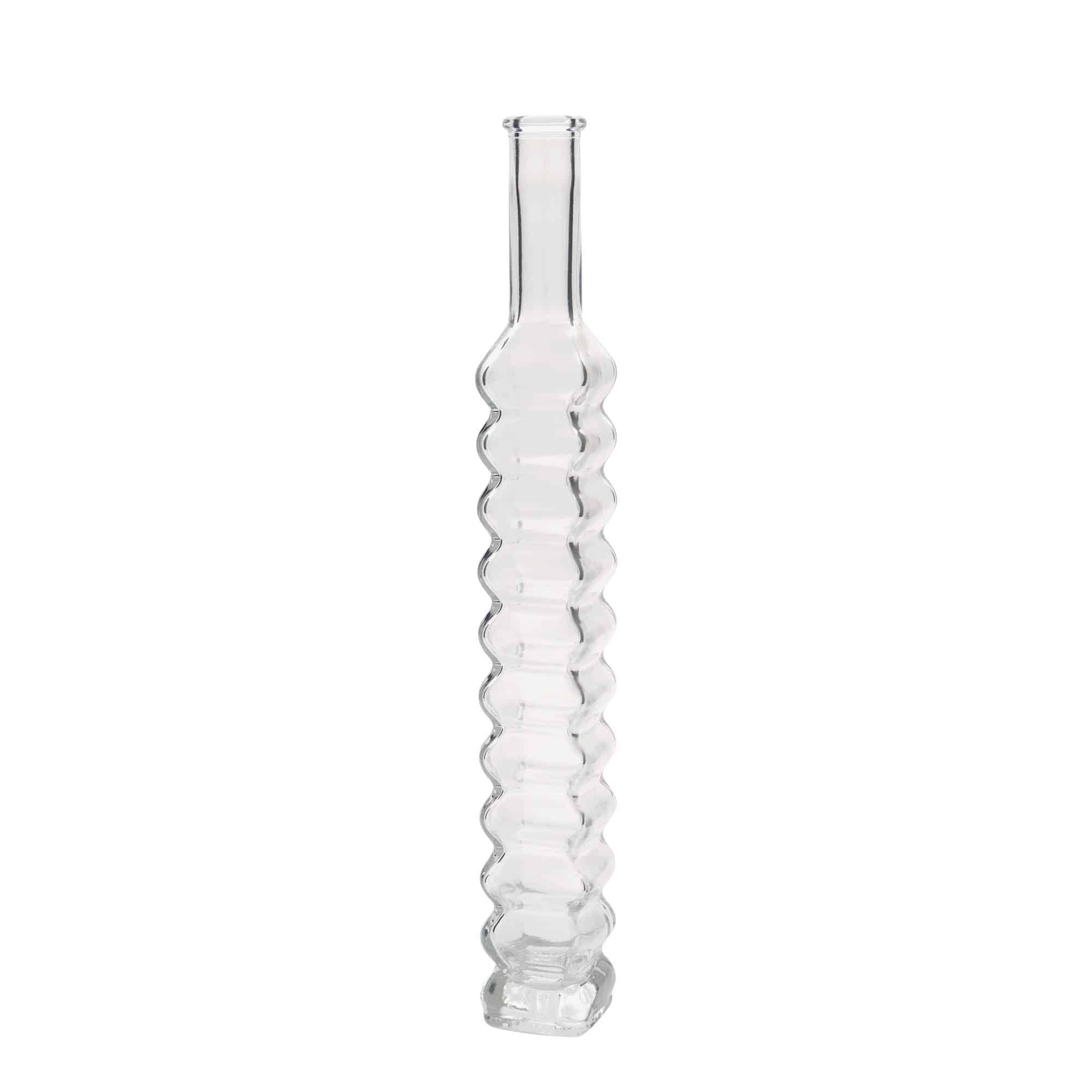 200 ml butelka szklana 'Roma', kwadratowa, zamknięcie: korek