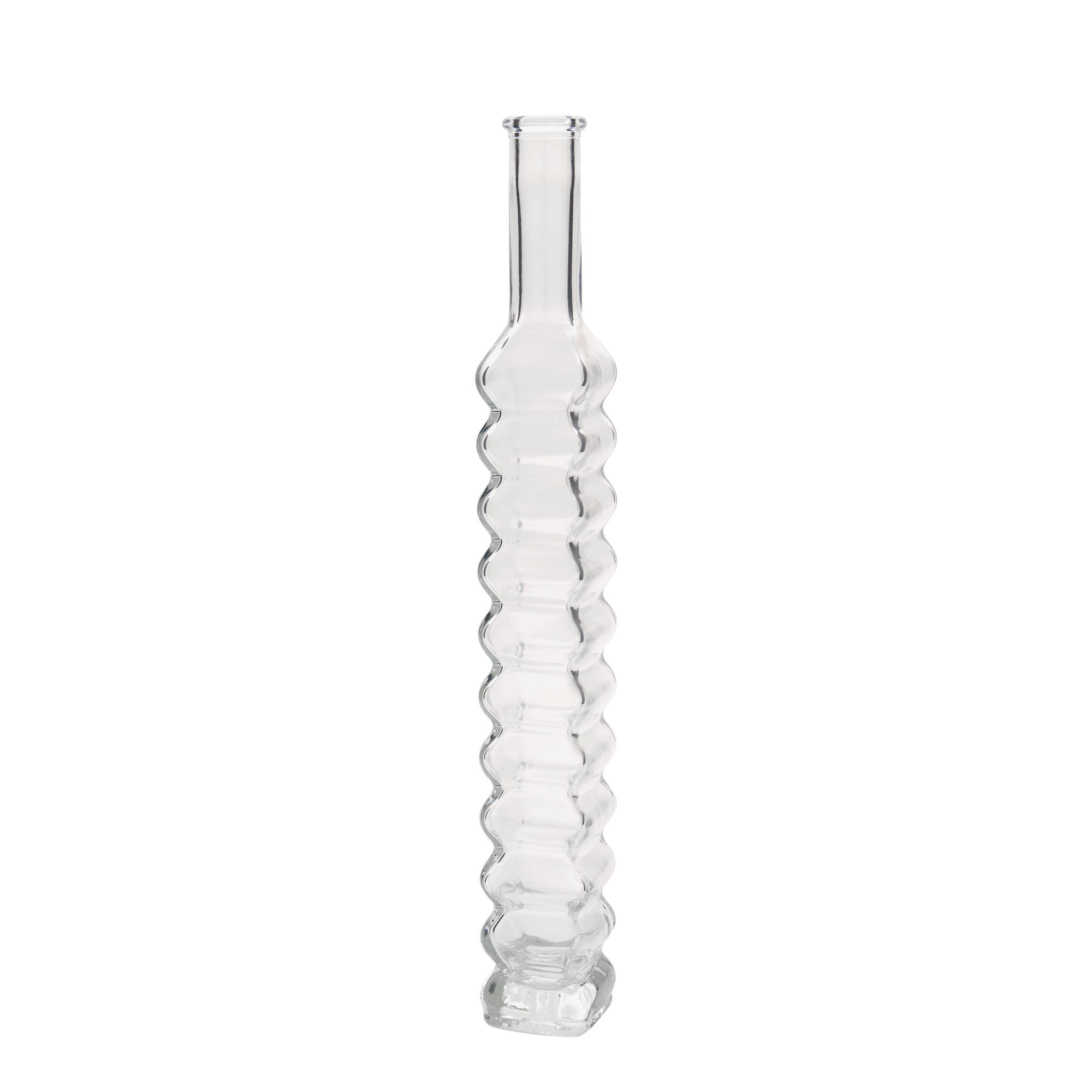 Butelka szklana 200 ml „Roma”, kwadratowa, otwór: korek