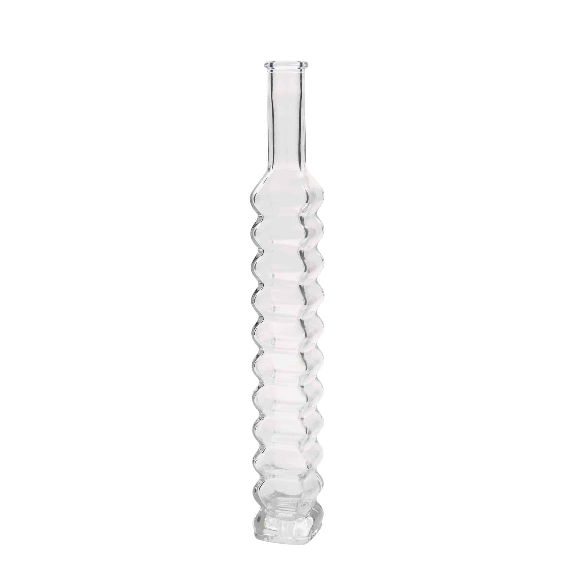 Butelka szklana 200 ml „Roma”, kwadratowa, otwór: korek