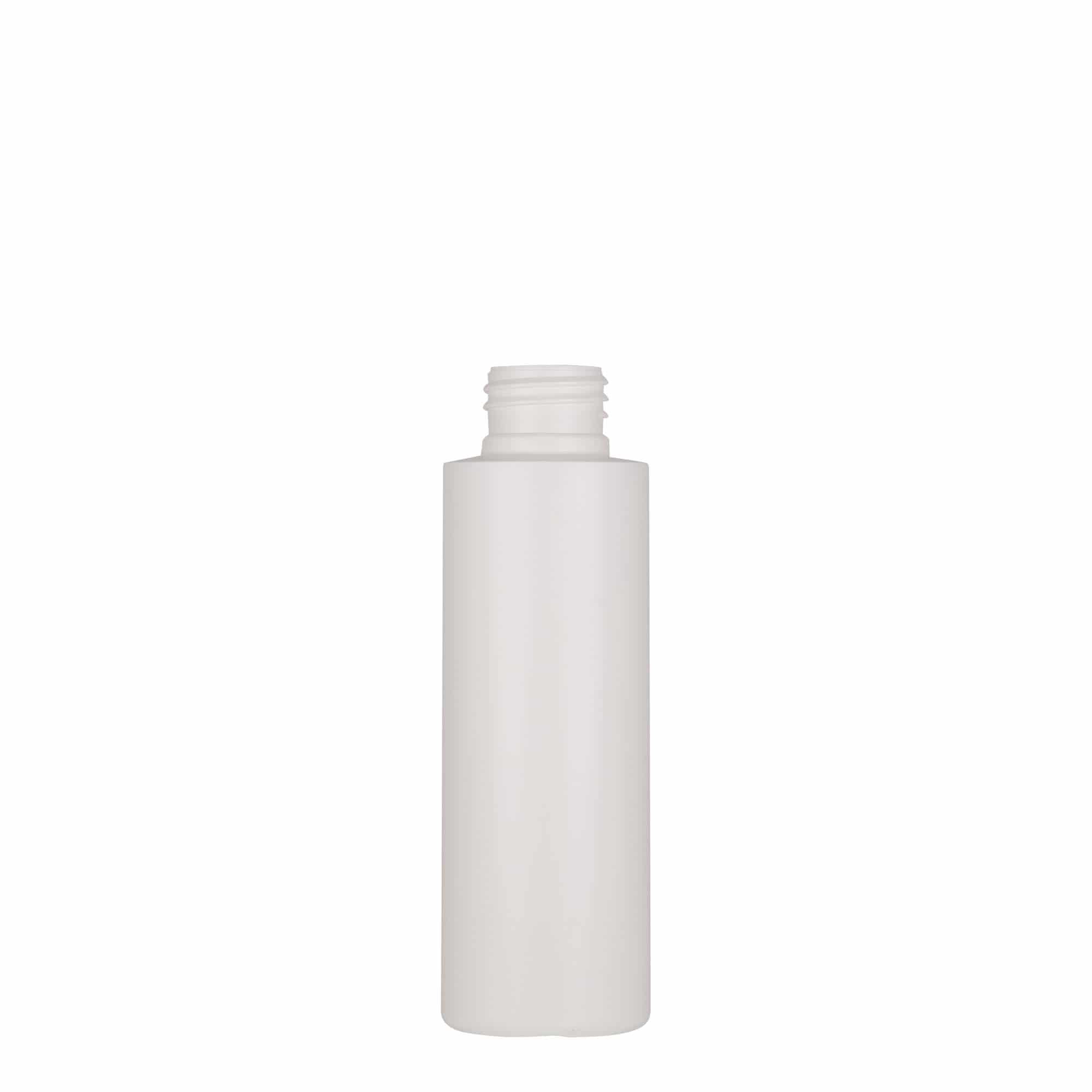 100 ml butelka plastikowa 'Pipe', zielony HDPE, biały, gwint: 24/410