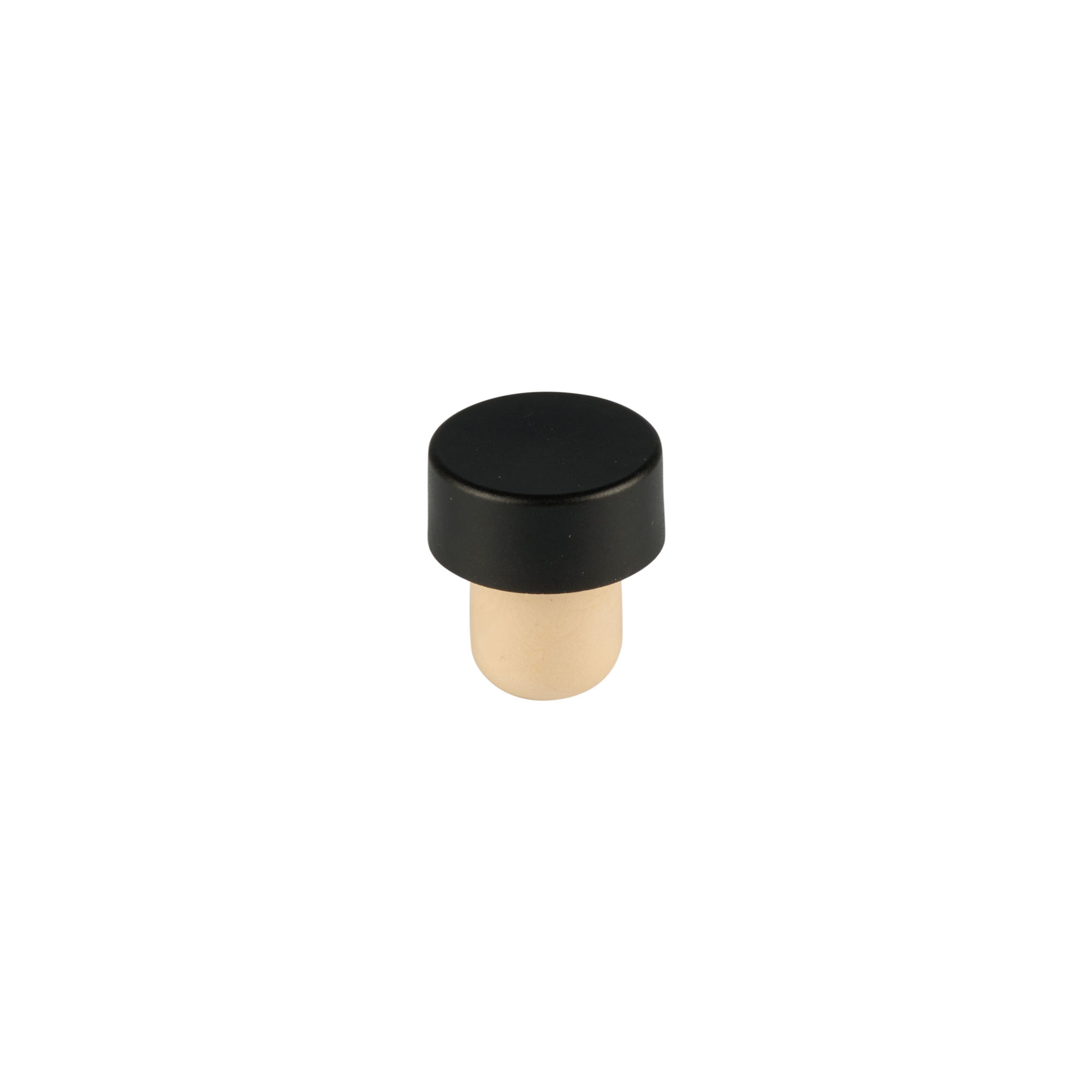 Korek z uchwytem 11 mm, drewno, czarny, do ustnika: korek