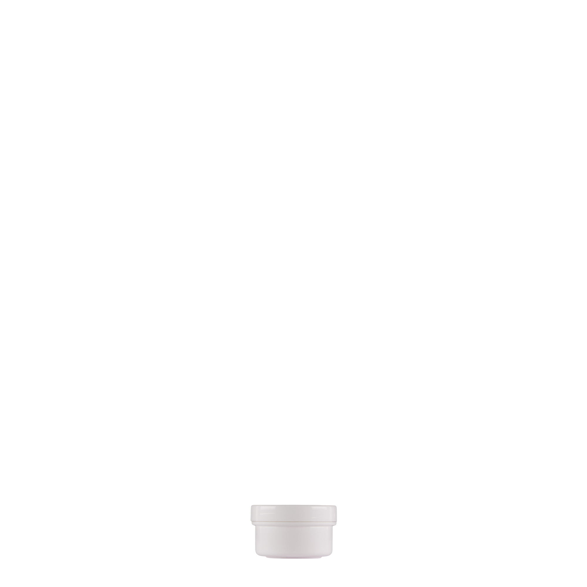 6 ml plastikowy pojemnik „White Line”, PP, biały, zakończenie: zakrętka