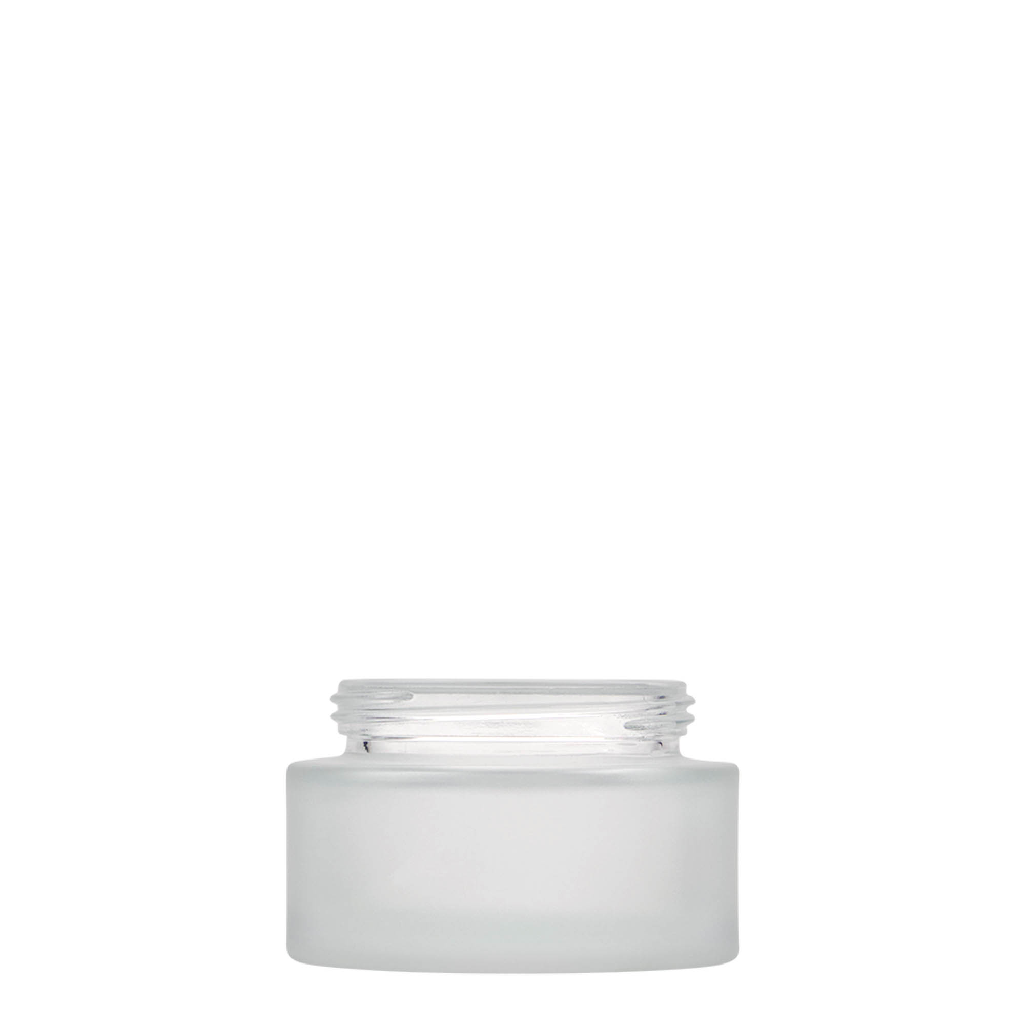 50 ml słoiczek „Platin Edition”, szkło, matowy, wylot: zakrętka