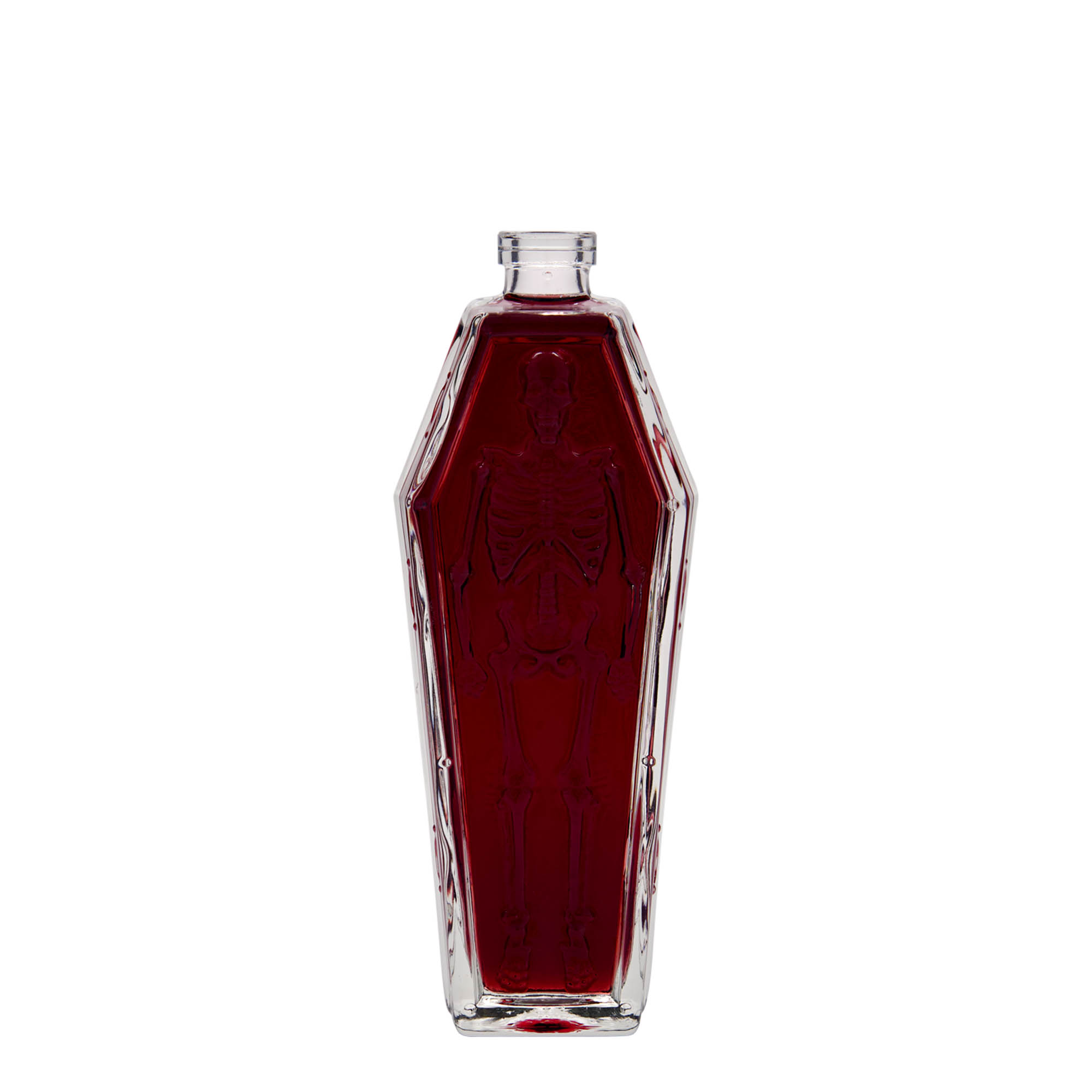 200 ml butelka szklana „trumna”, otwór: korek 200 ml butelka szklana „trumna”, otwór: korek