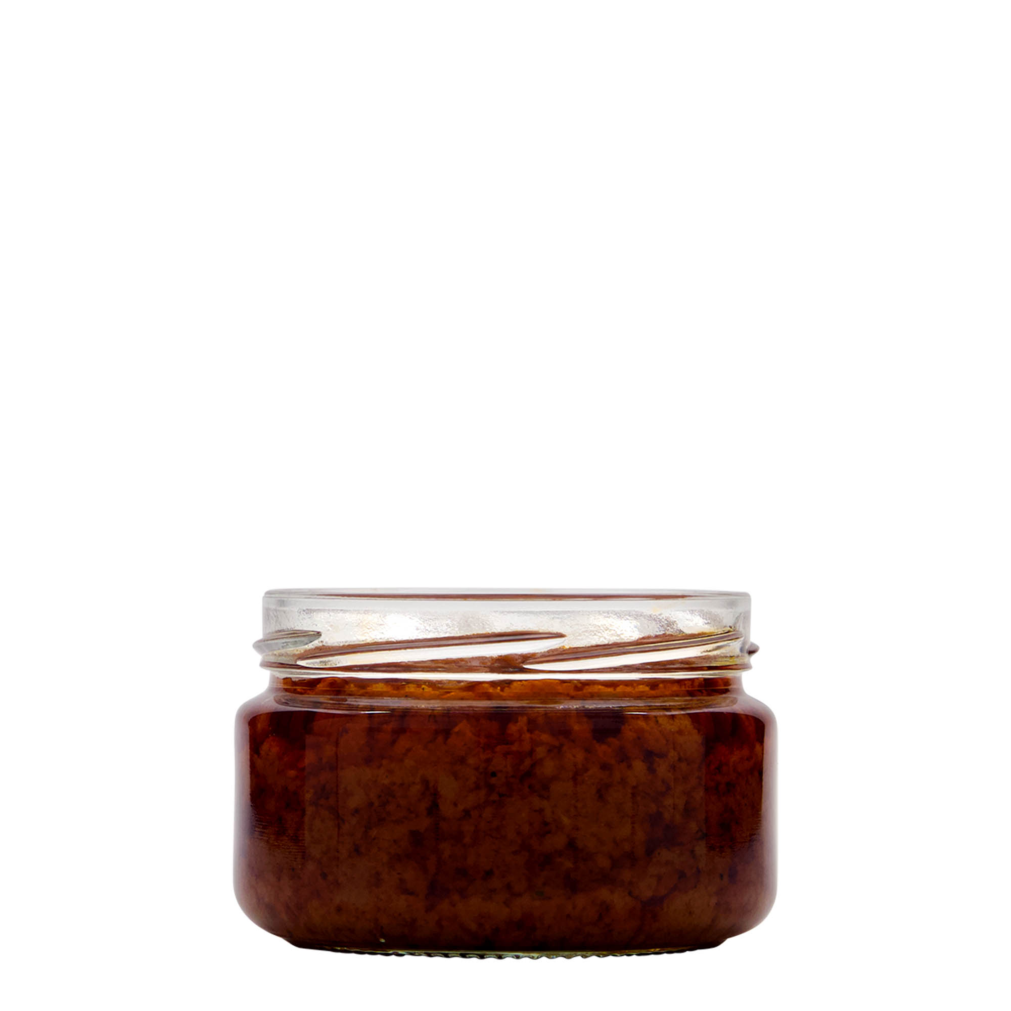 230 ml płaskie okrągłe szkło, otwór: Twist-Off (TO 82)