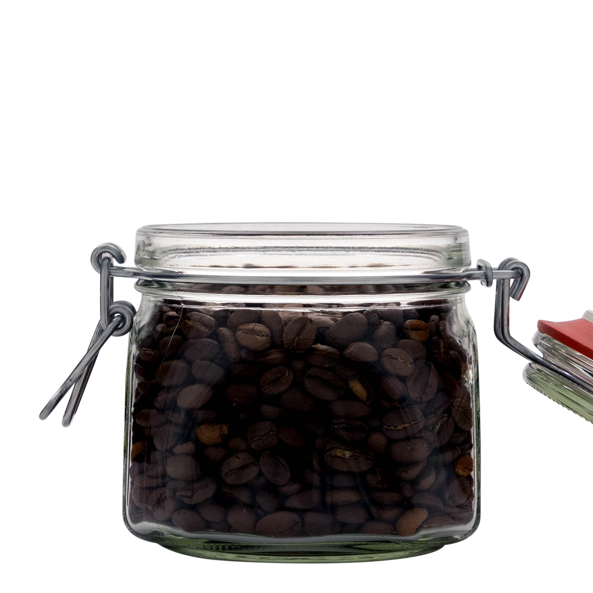 630 ml słoik z drucianym zamknięciem, kwadratowy, otwór: zamknięcie na druciany zaczep 630 ml słoik z drucianym zamknięciem, kwadratowy, otwór: zamknięcie na druciany zaczep