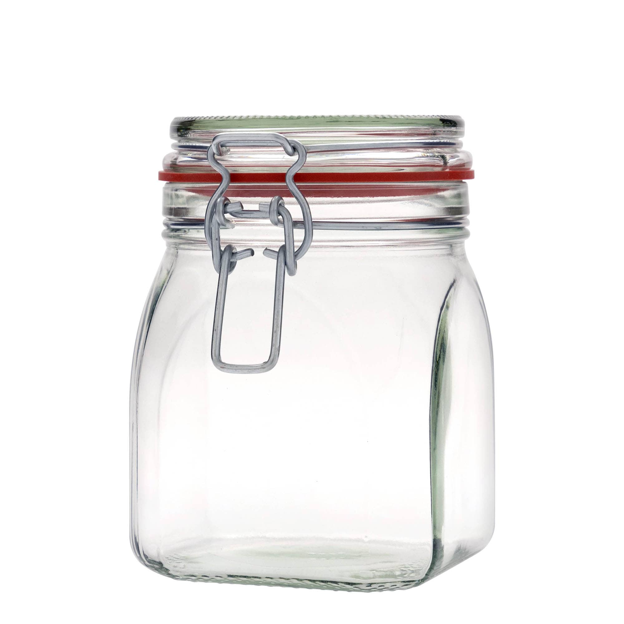 900 ml słoik z drucianym zamknięciem, kwadratowy, otwór: zamknięcie na druciany klips 900 ml słoik z drucianym zamknięciem, kwadratowy, otwór: zamknięcie na druciany klips