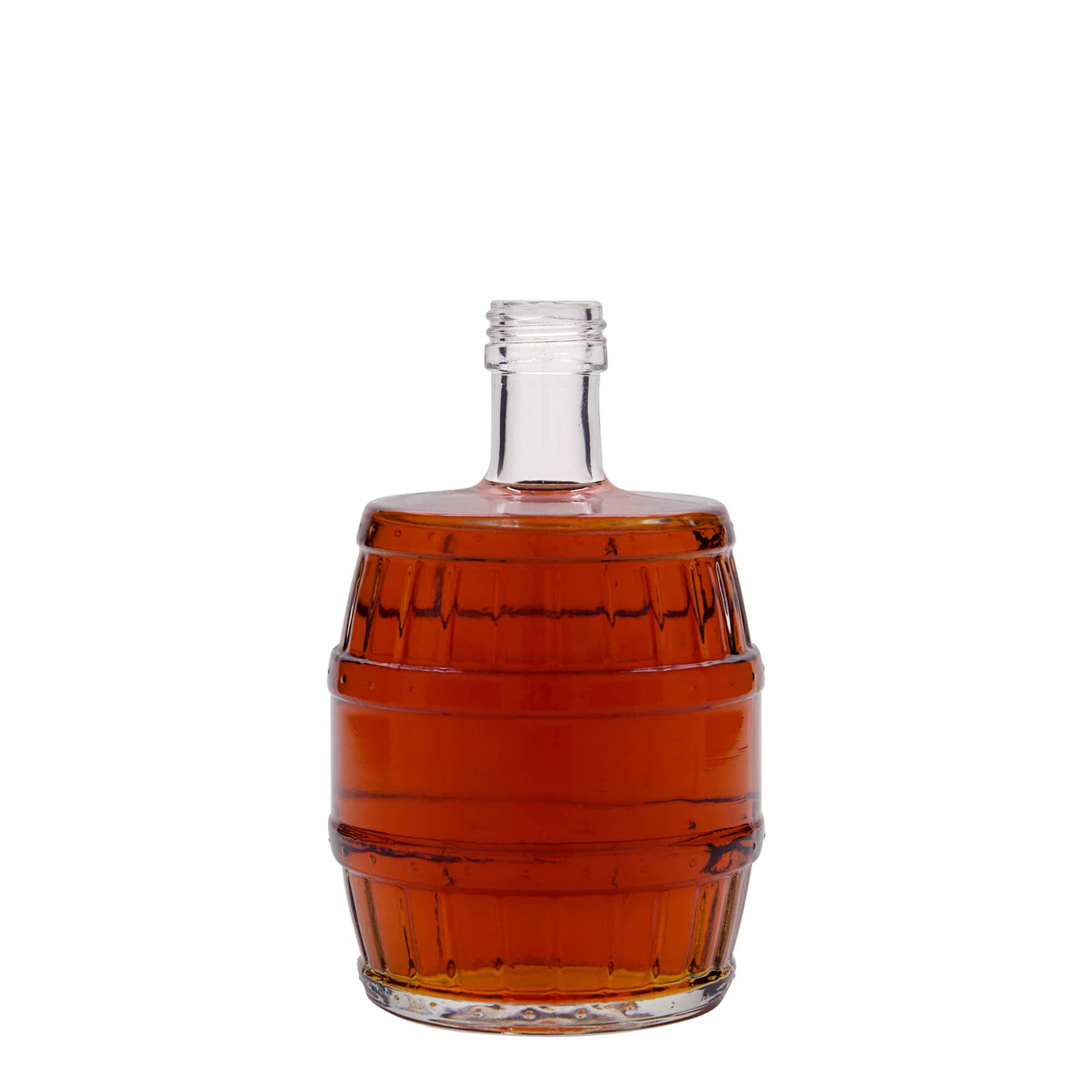 500 ml butelka szklana „beczka”, gwint: PP 28 500 ml butelka szklana „beczka”, gwint: PP 28