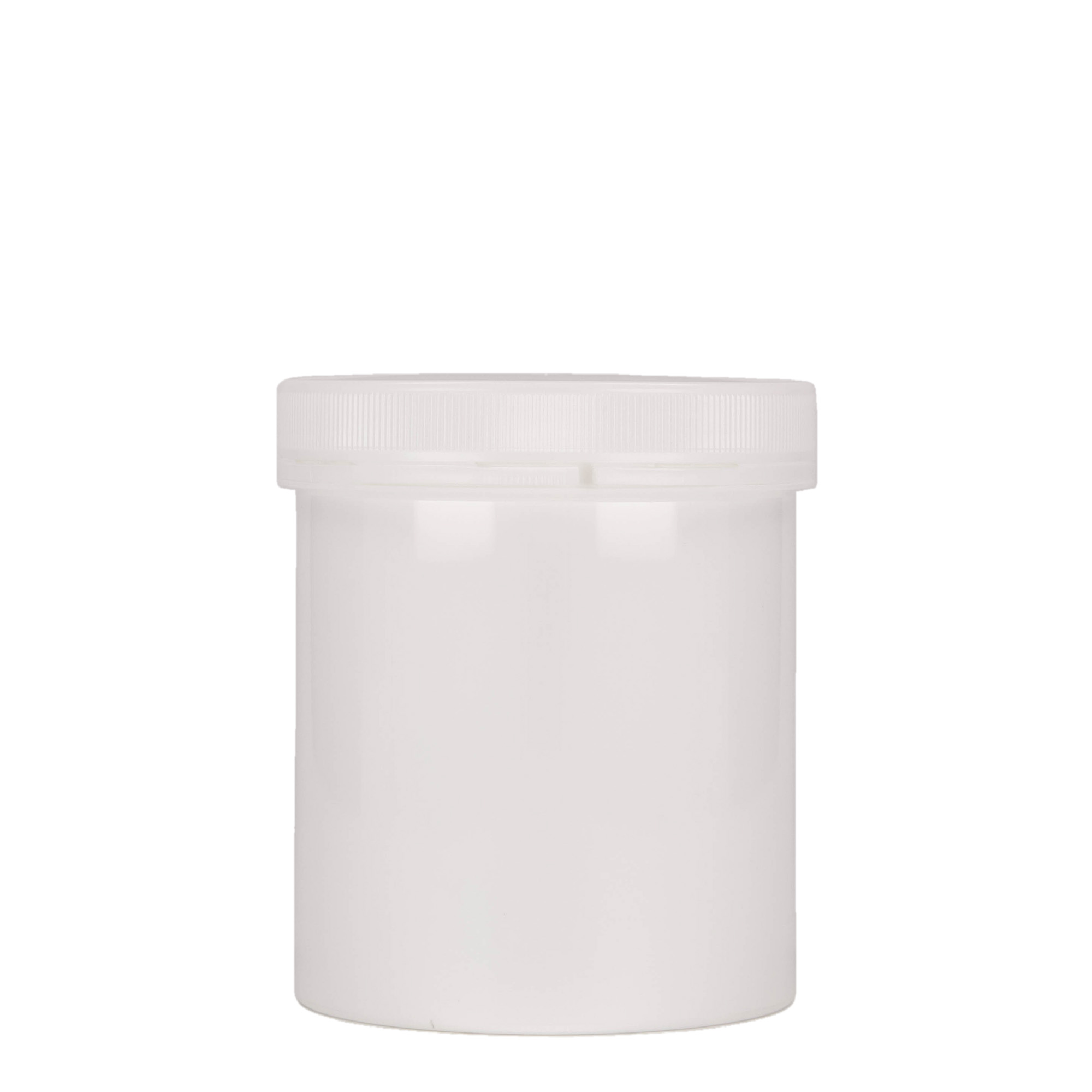 500 ml słoiczek z tworzywa sztucznego 'Securilock', PP, kolor biały, zamknięcie: zakrętka