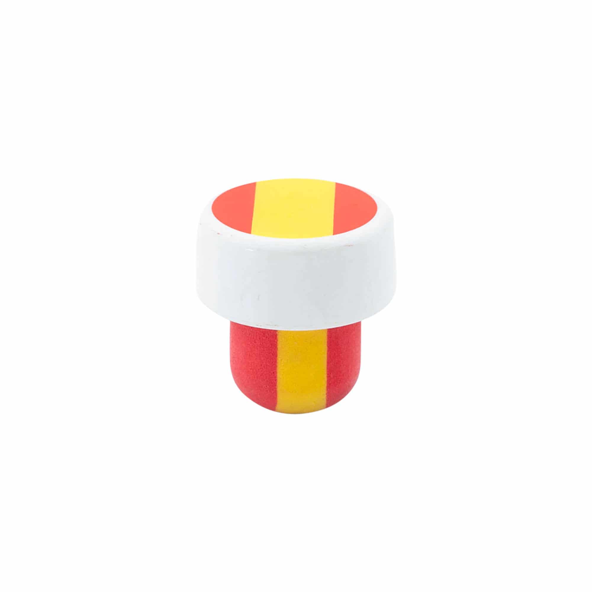 Korek z uchwytem 19 mm 'Hiszpania', tworzywo sztuczne, wielokolorowy, do zamknięcia: korek Korek z uchwytem 19 mm 'Hiszpania', tworzywo sztuczne, wielokolorowy, do zamknięcia: korek