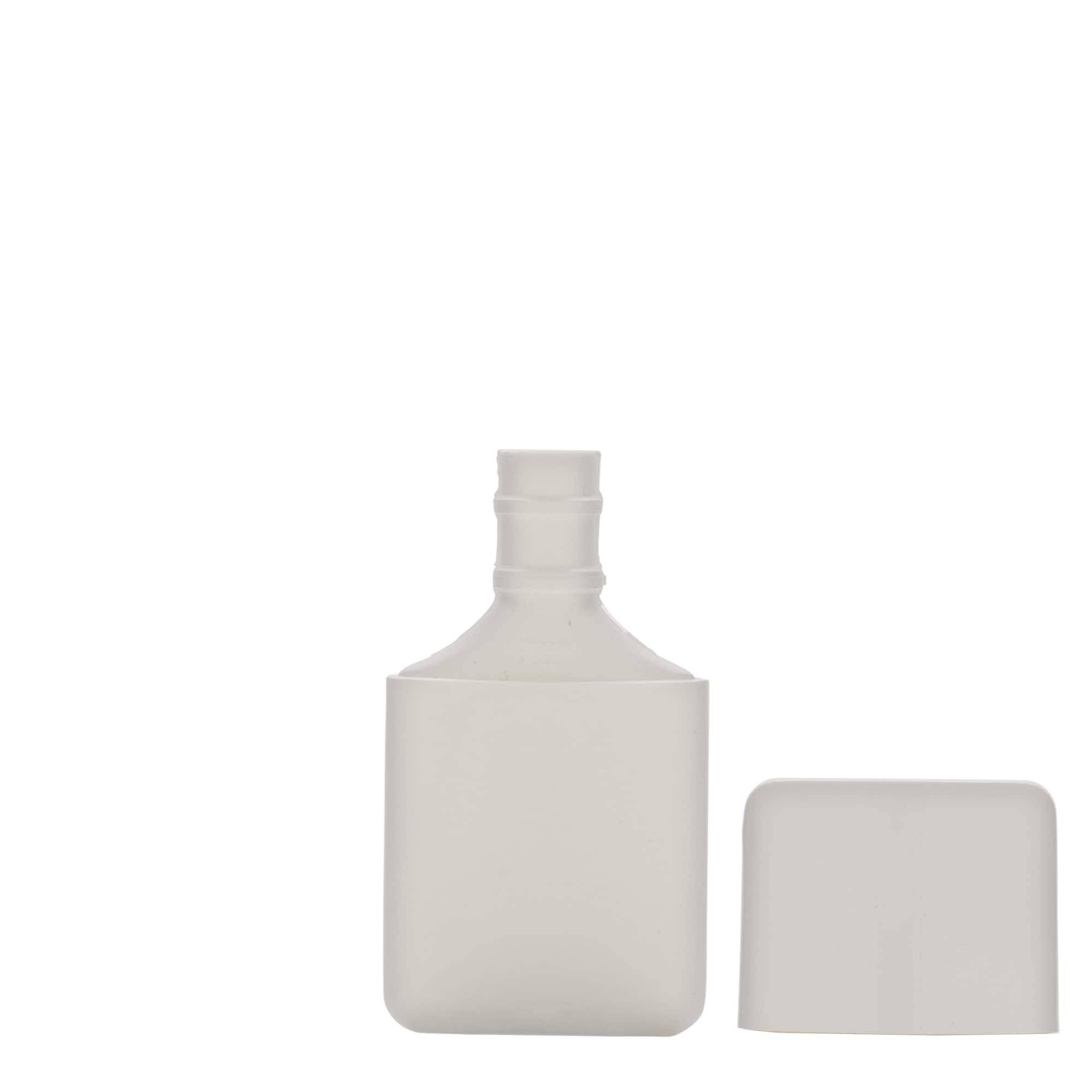 30 ml butelka tubka, owalna, tworzywo sztuczne HDPE, kolor biały, zamknięcie: zakrętka