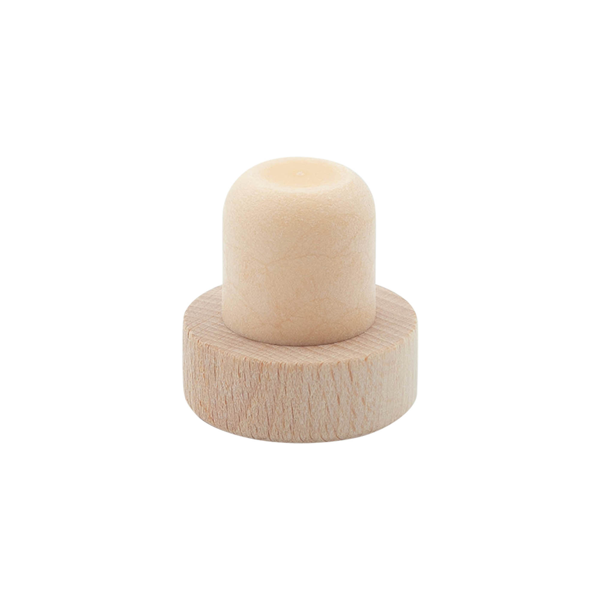 Korek z uchwytem 22,1 mm, drewno/plastik, do otworu: korek Korek z uchwytem 22,1 mm, drewno/plastik, do otworu: korek
