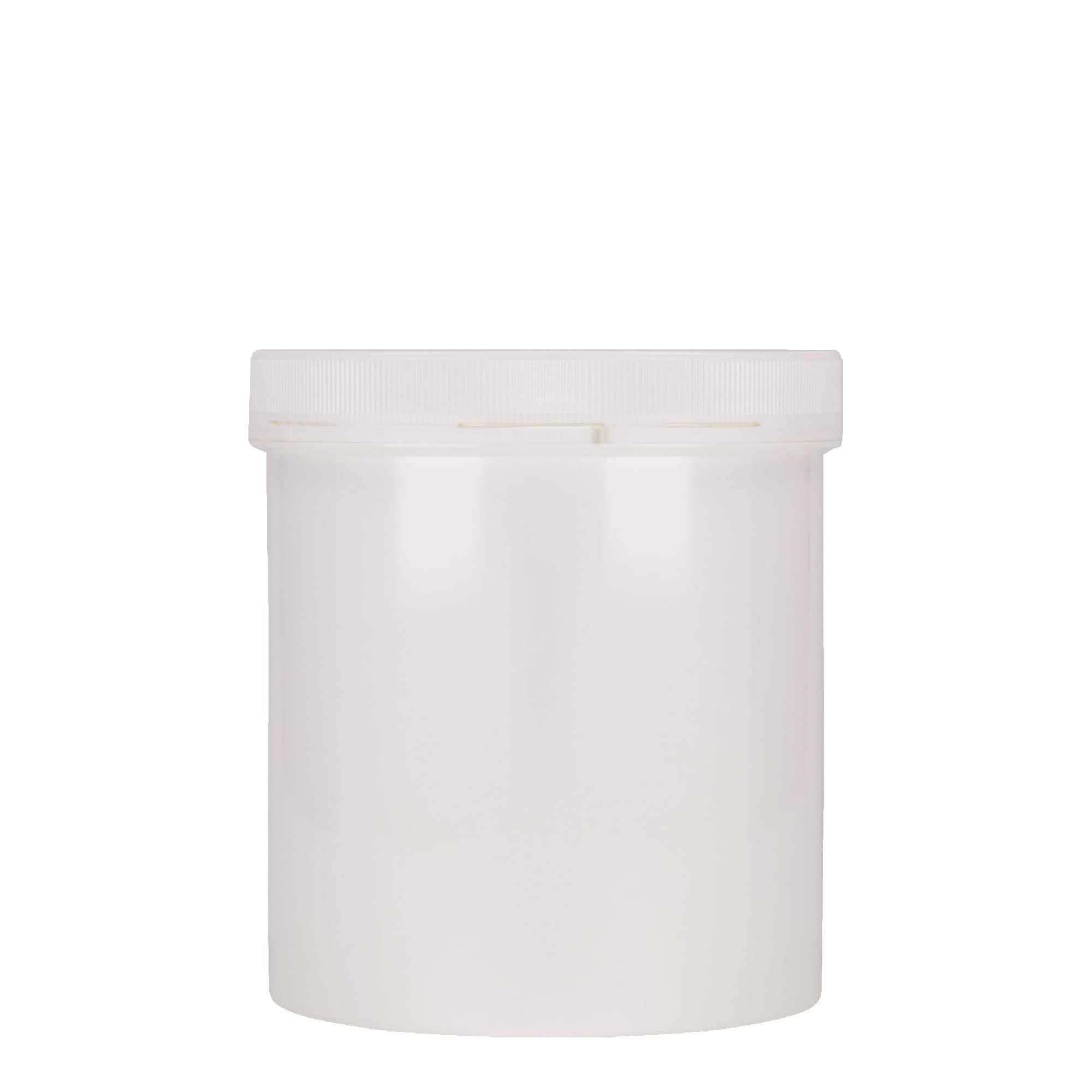 1.000 ml plastikowy pojemnik „Securilock”, PP, biały, otwór: zakrętka